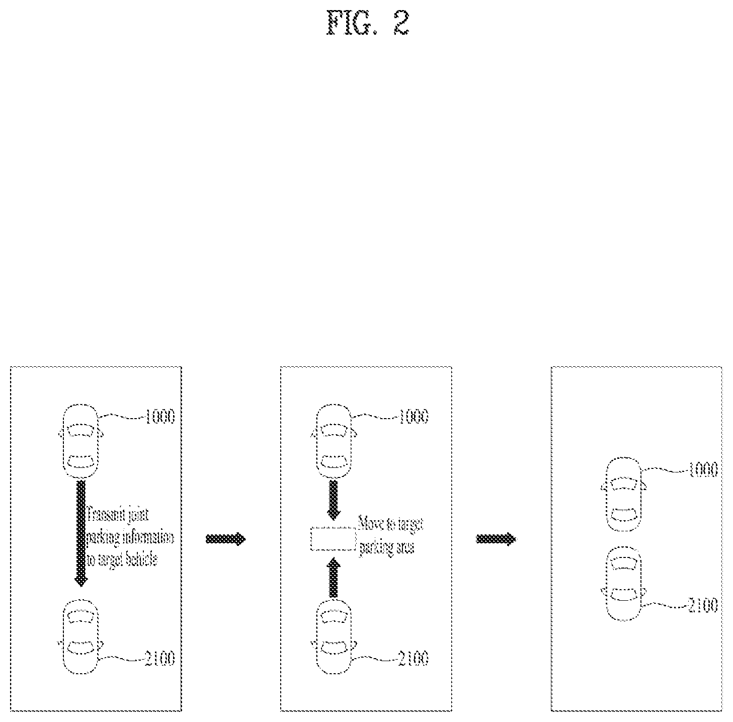 Patent US12311921 Figure 2 – Method for joint parking and system therefor