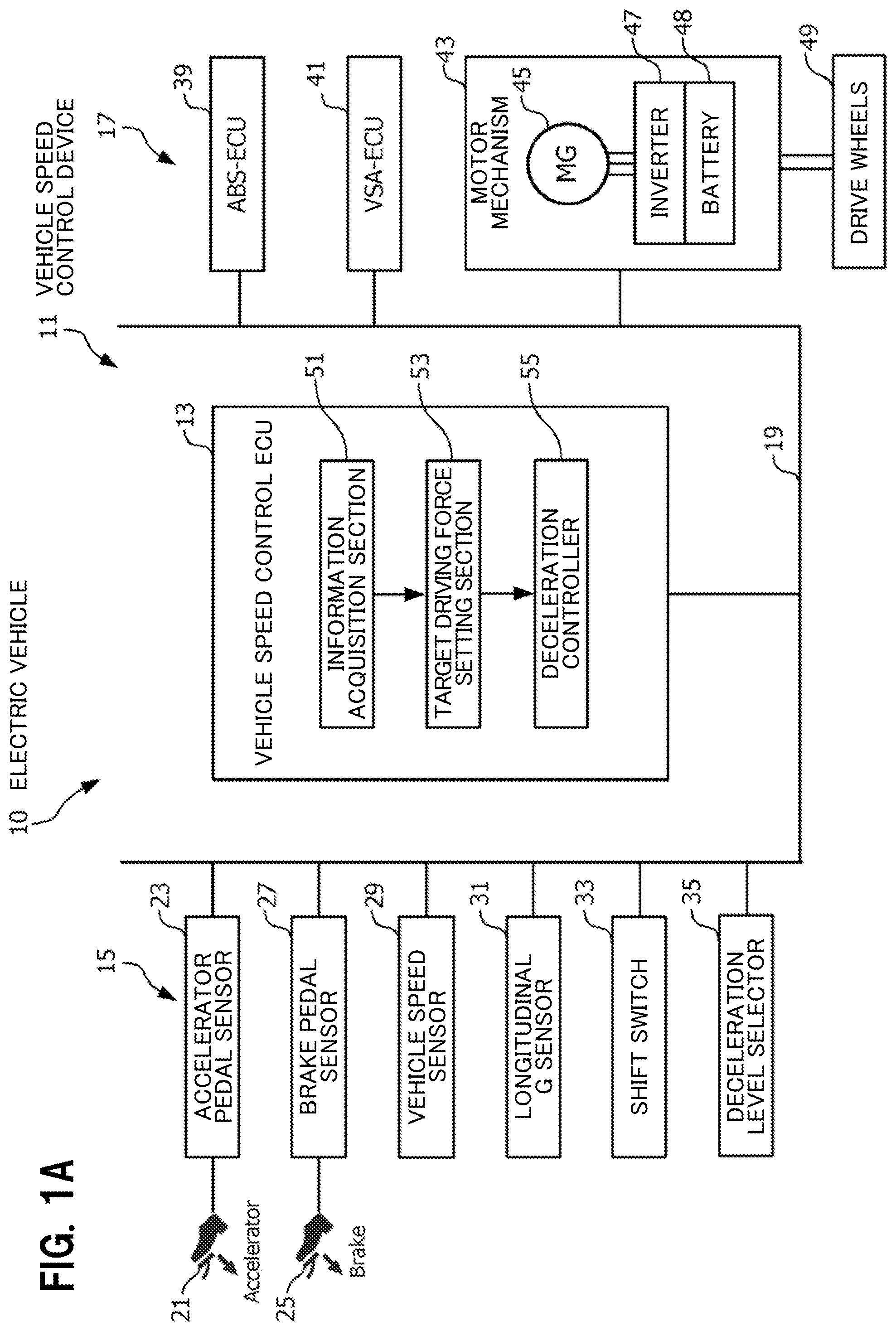 Patent US12311935 — Vehicle speed control device — Figure 1