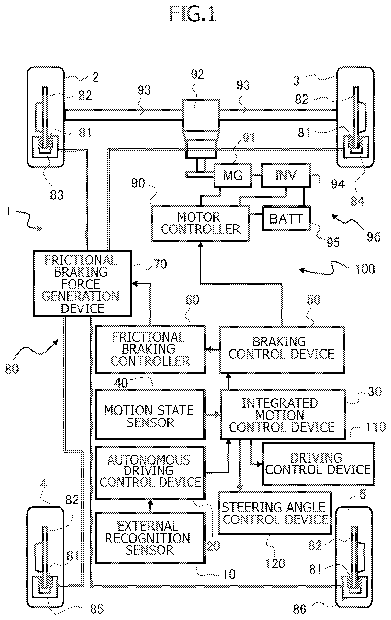 Patent US12311946 Figure 1 – Vehicle control device, vehicle control method, and vehicle control system