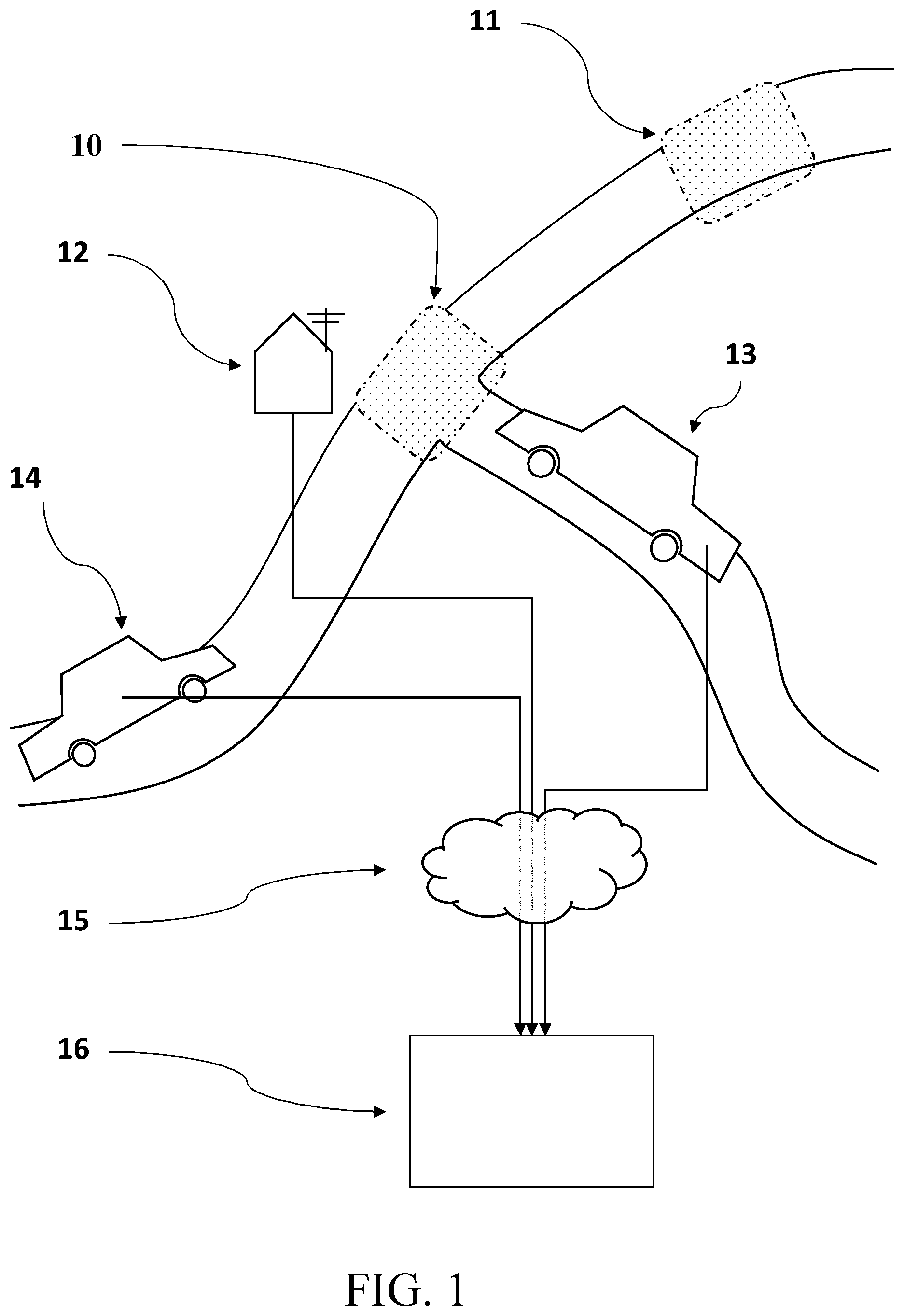 Patent US12311952 Figure 1 – Methods, apparatuses, systems and computer program products for estimating road surface temperature