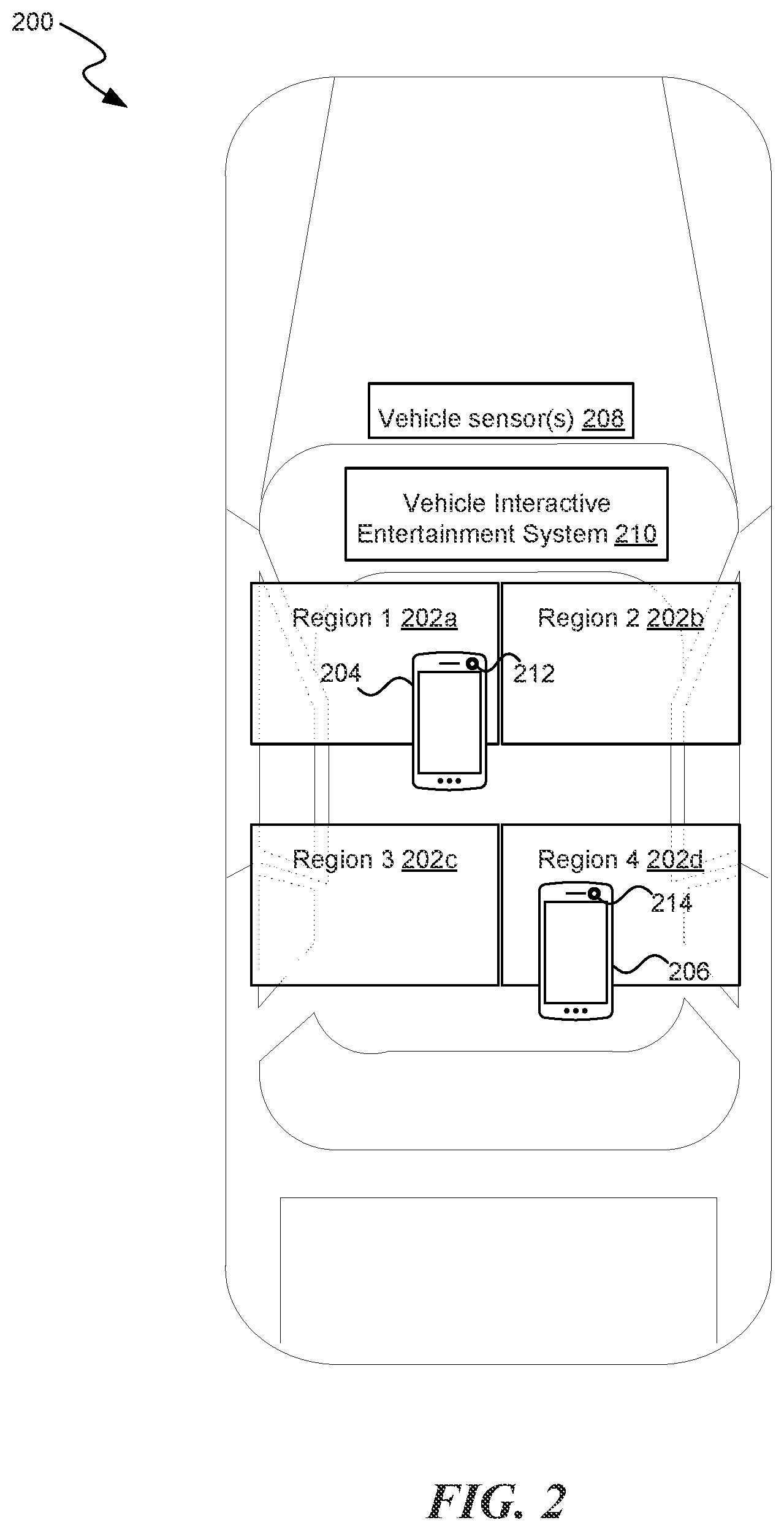 Patent US12311955 Figure 2 – Distracted driving detection and mitigation