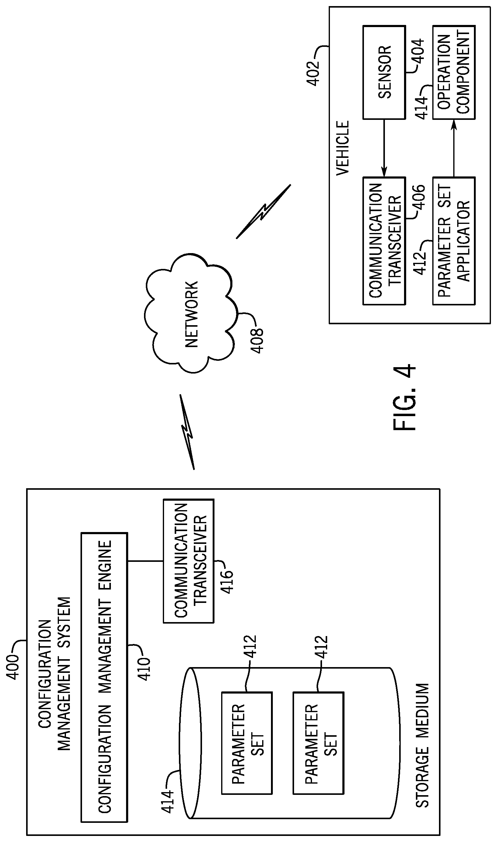 Patent US12311958 Figure 3 – Parameter sets for vehicles based on sensor data