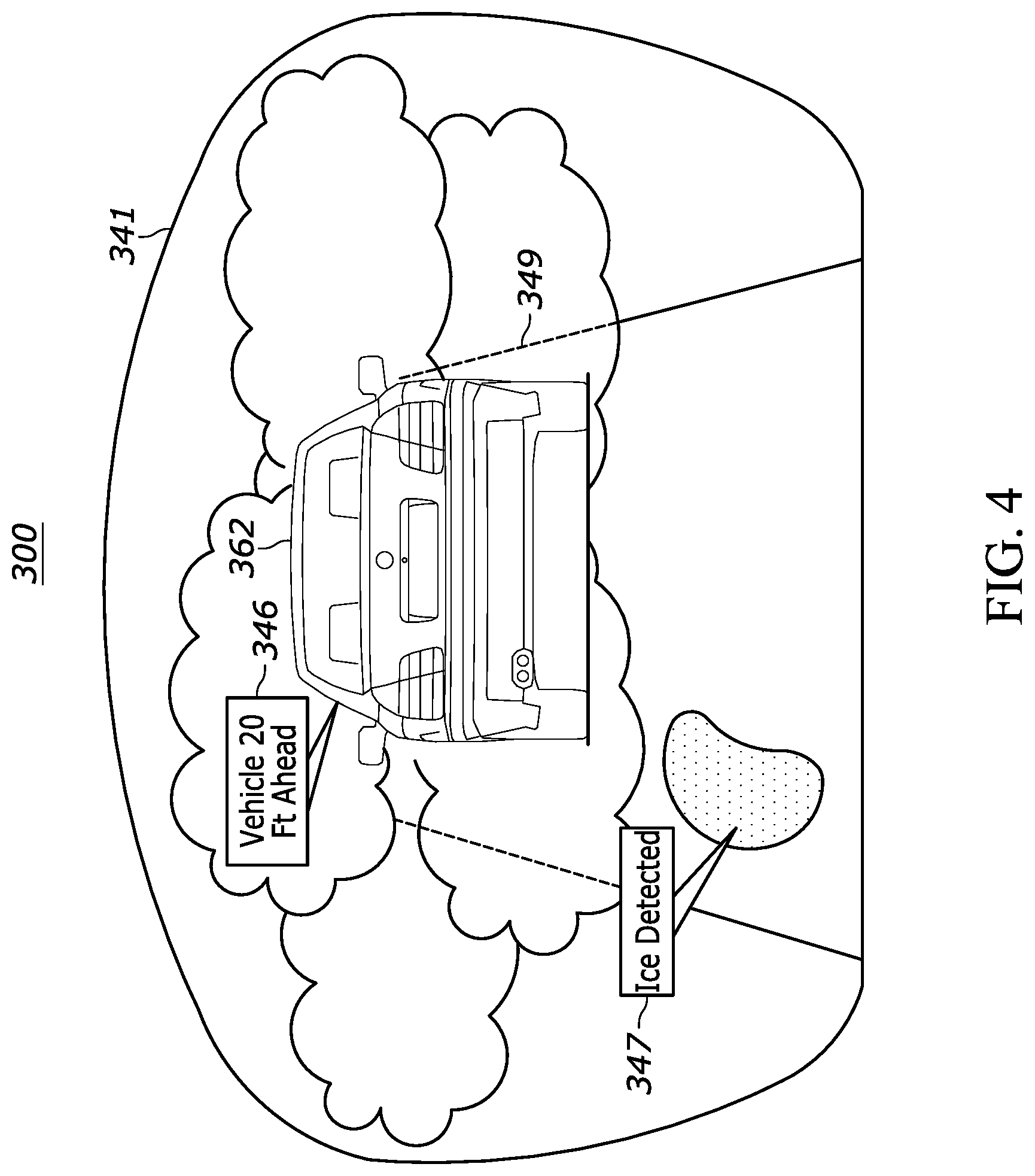 Patent US12311966 Figure 4 – Systems and methods for in-vehicle driver assistance via augmented reality