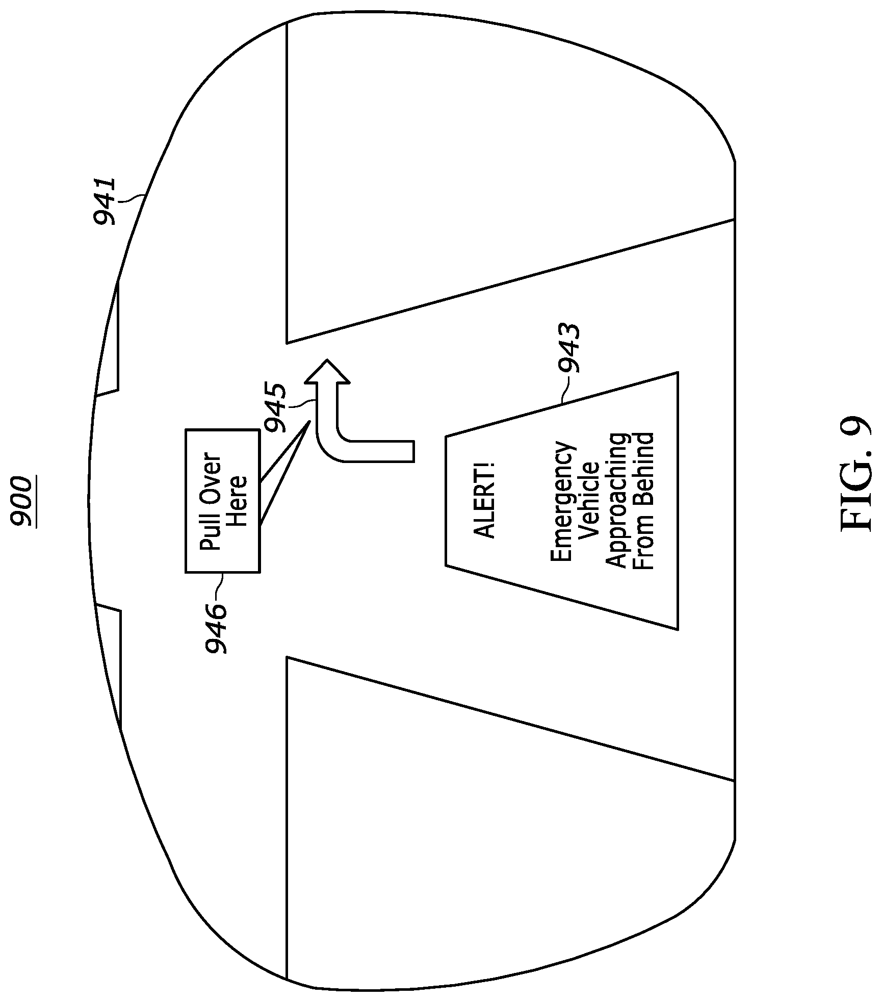 Patent US12311966 Figure 9 – Systems and methods for in-vehicle driver assistance via augmented reality