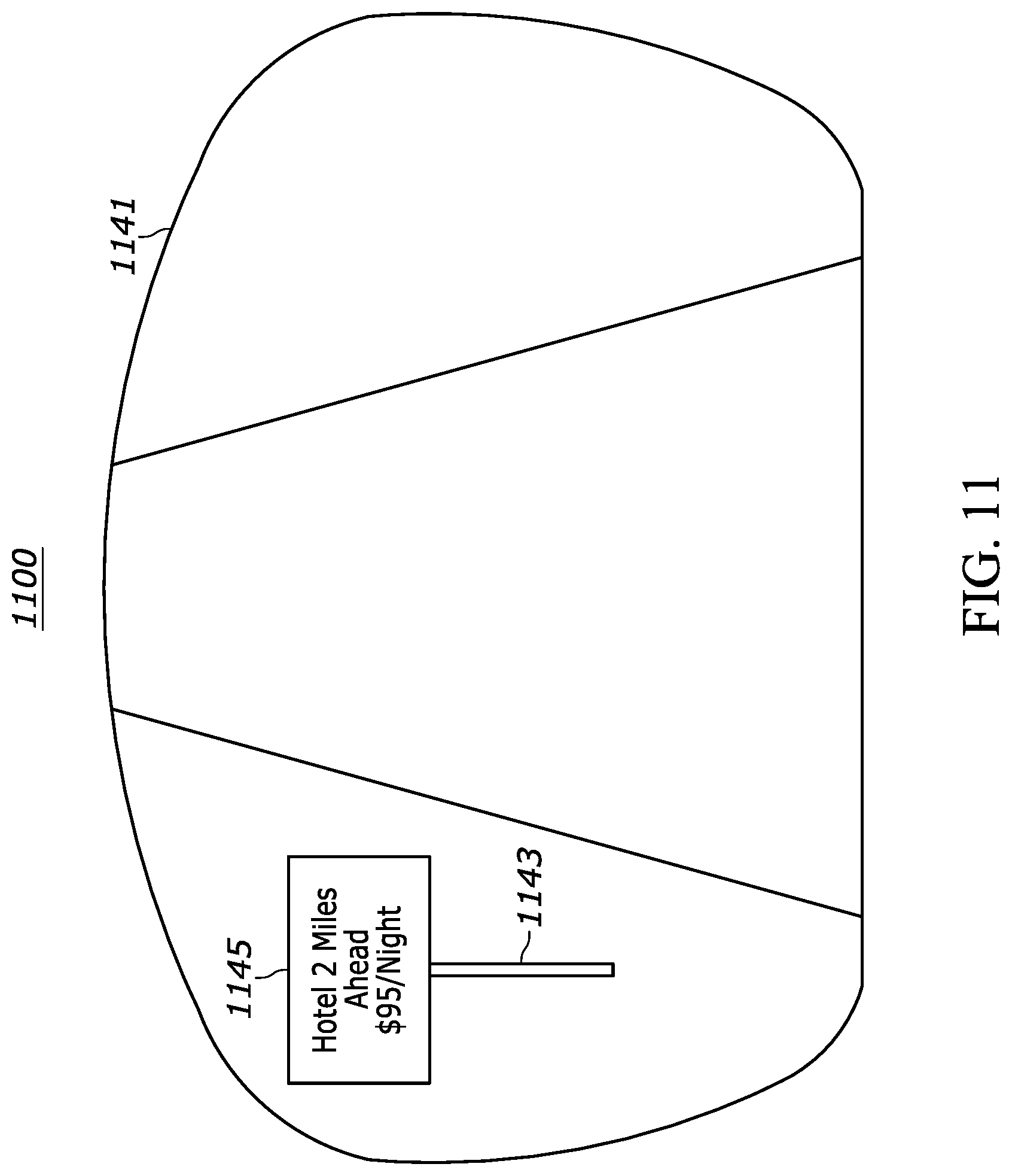 Patent US12311966 Figure 11 – Systems and methods for in-vehicle driver assistance via augmented reality