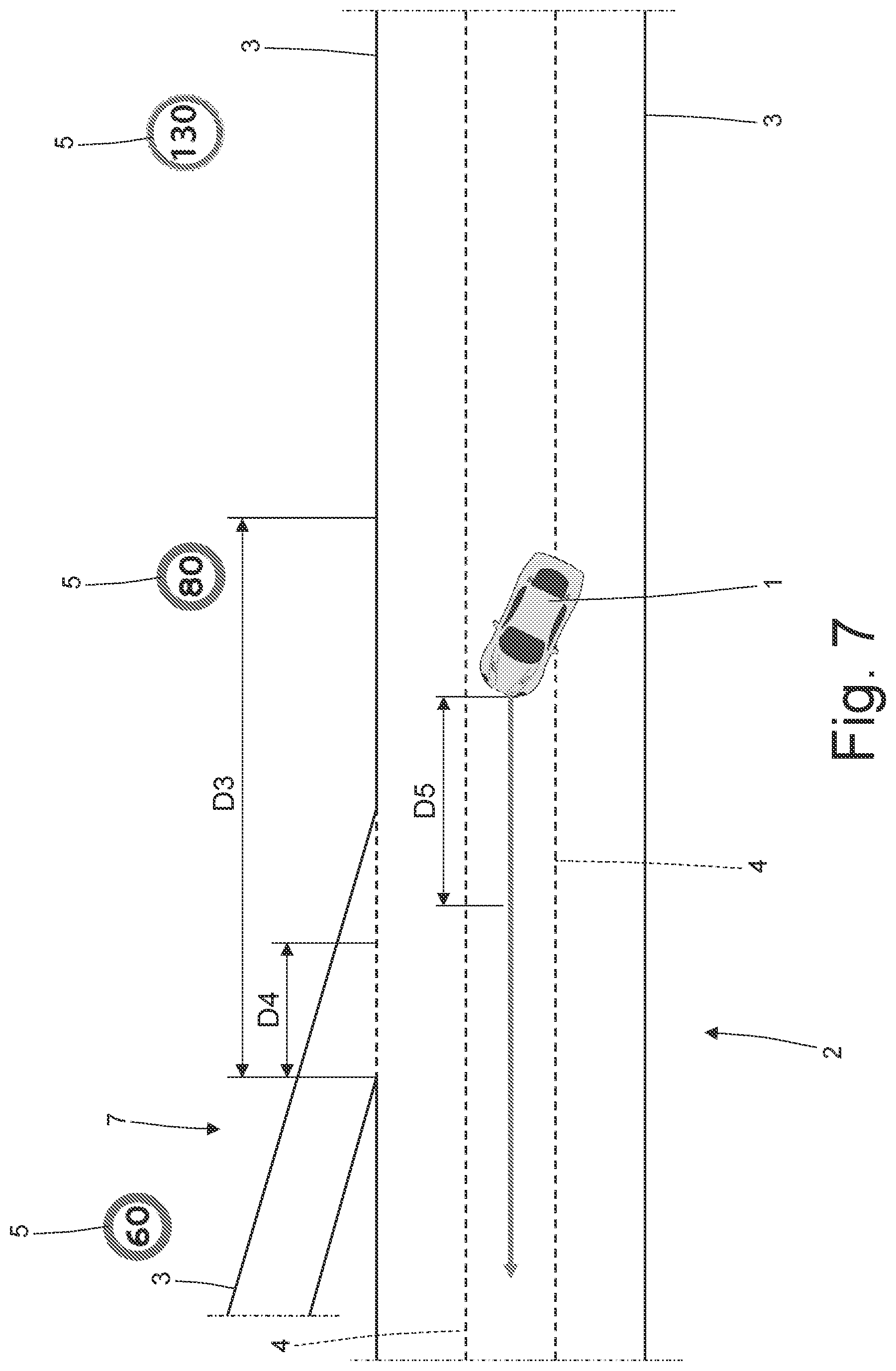 Patent US12311967 Figure 7 – Vehicle control method with road sign recognition