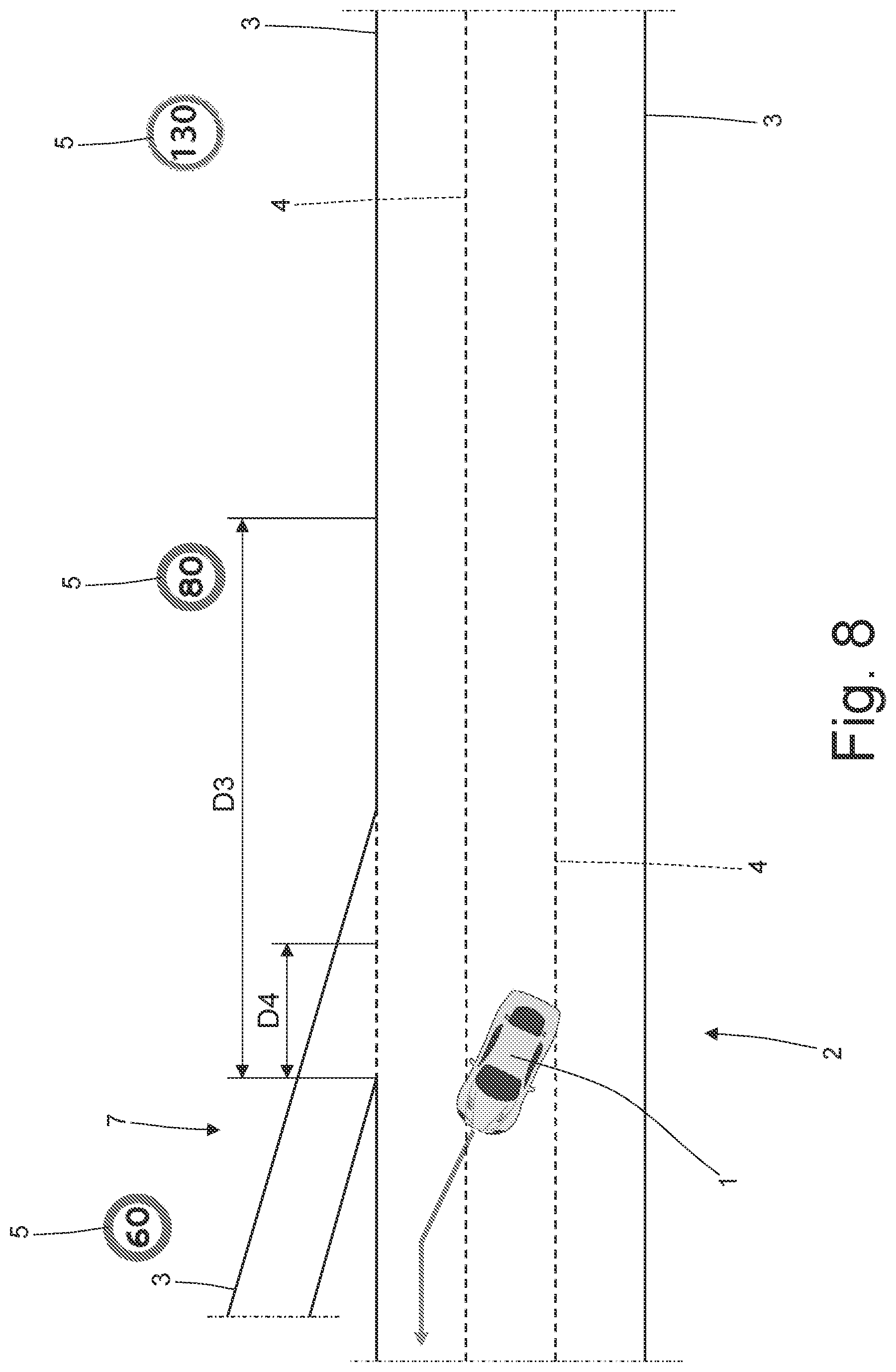 Patent US12311967 Figure 8 – Vehicle control method with road sign recognition