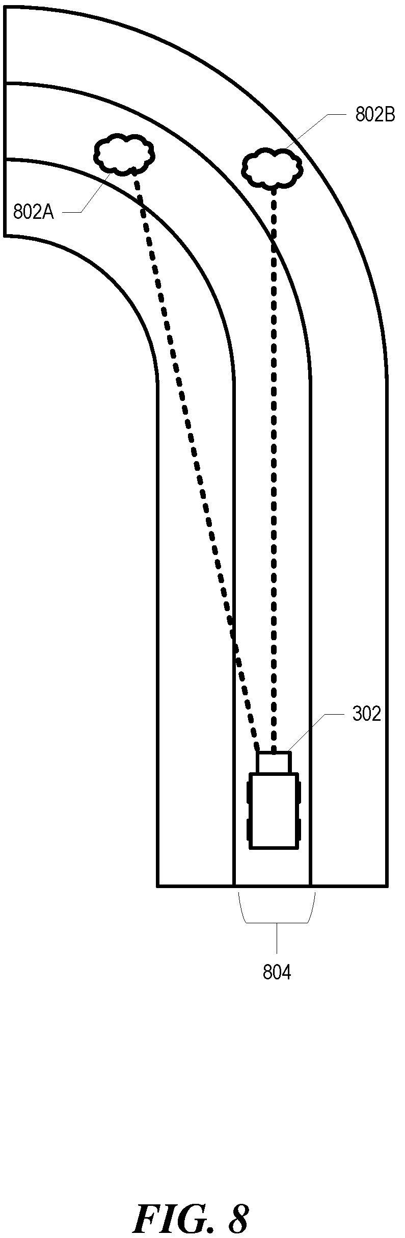 Patent US12311973 Figure 8 – Systems and methods for operating an autonomous vehicle