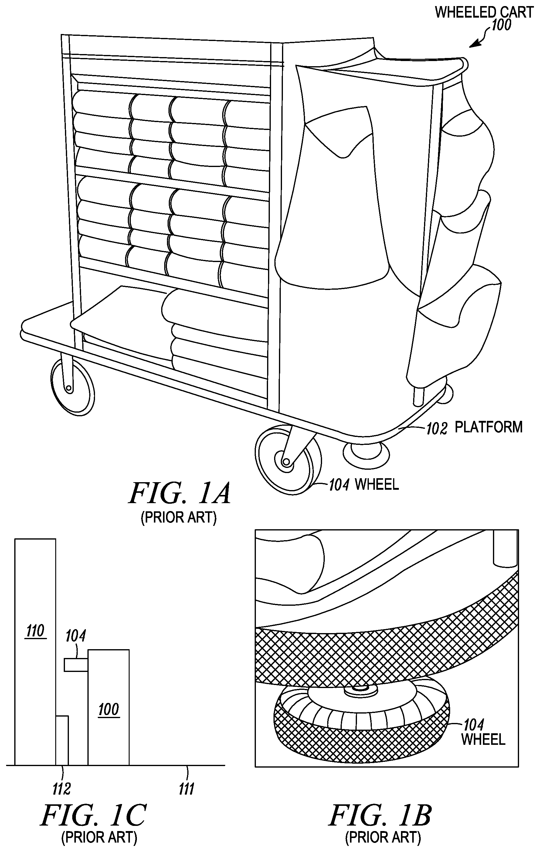 Patent US12311992 Figure 1 – Method and apparatus for protecting walls from damage by wheeled carts