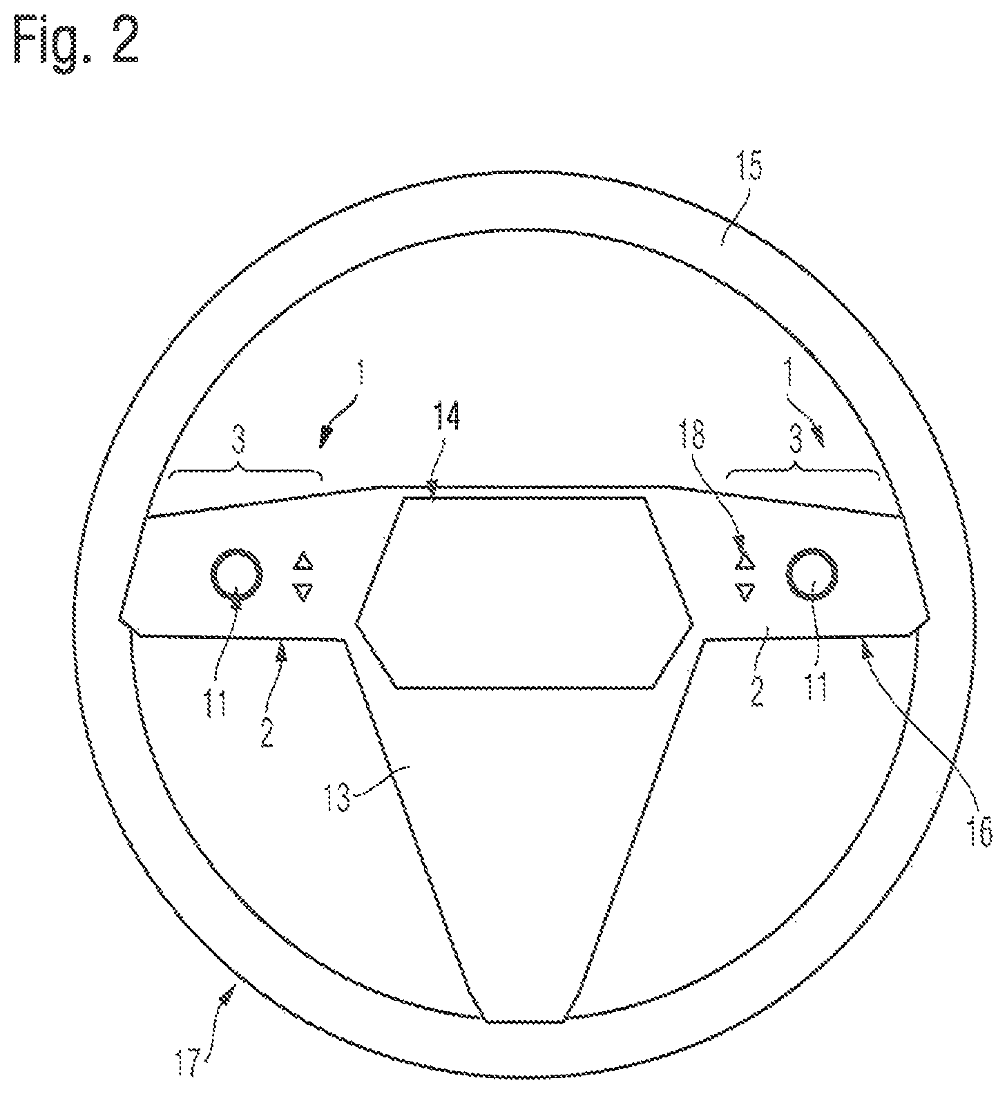 Patent US12311994 Figure 2 – Operating element comprising an actuation part having a layer structure