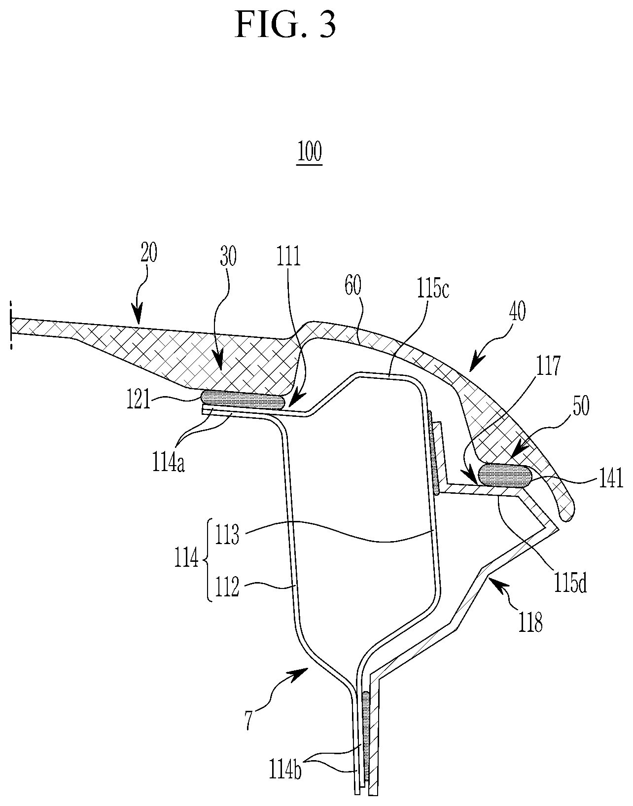 Patent US12312008 Figure 3 – Plastic composite material panel and manufacturing method thereof