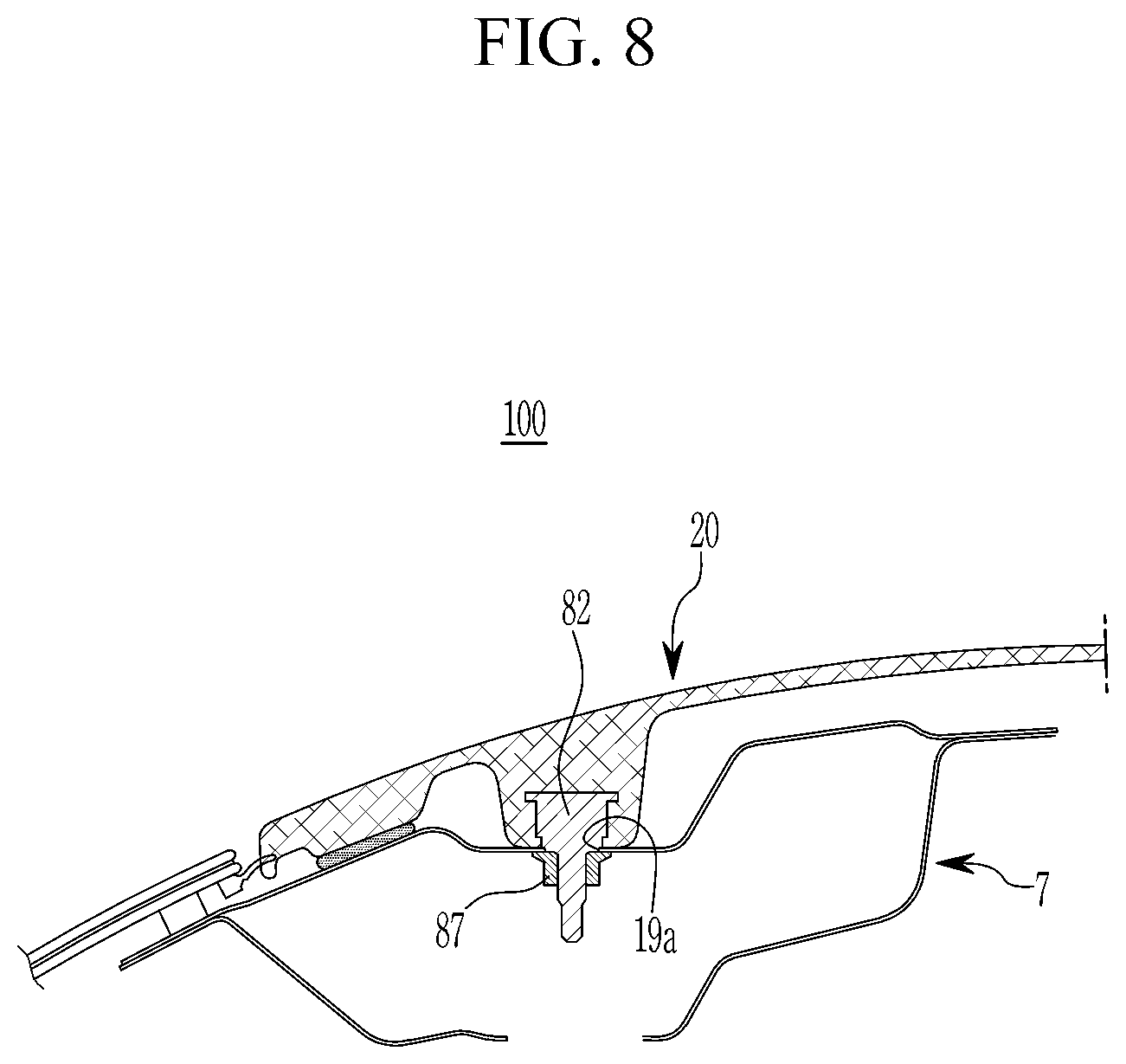 Patent US12312008 Figure 8 – Plastic composite material panel and manufacturing method thereof