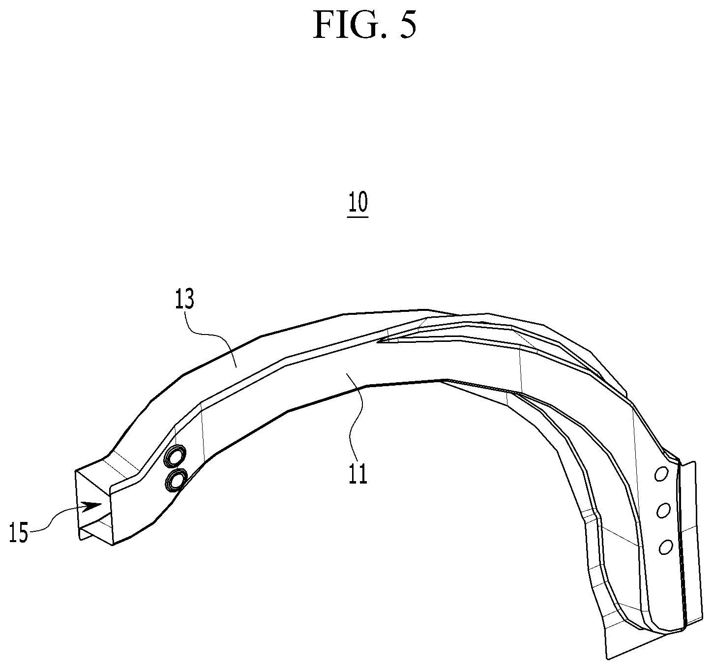 Patent US12312009 Figure 5 – Front vehicle body structure