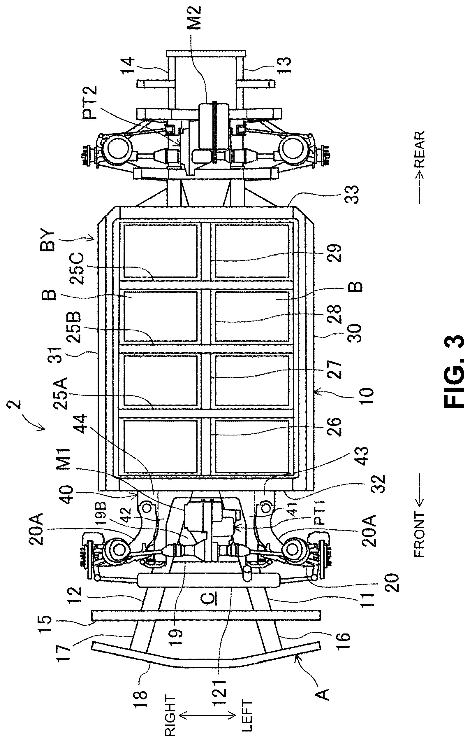 Patent US12312010 Figure 3 – Vehicle-body front structure