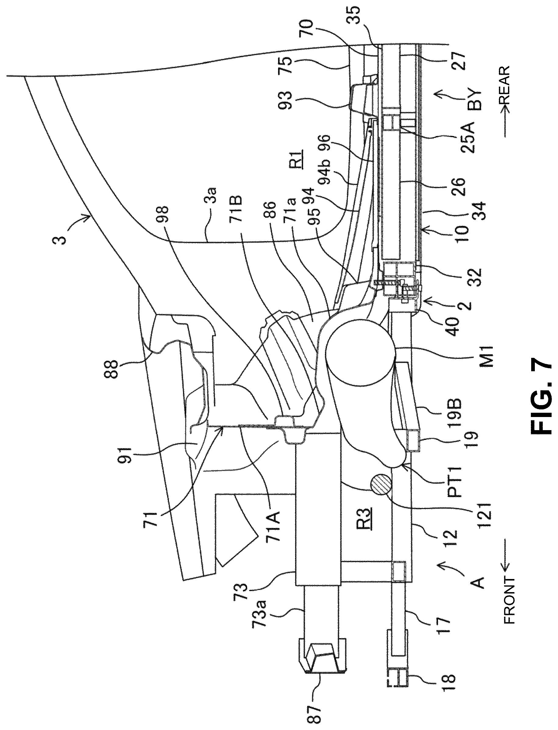 Patent US12312010 Figure 7 – Vehicle-body front structure