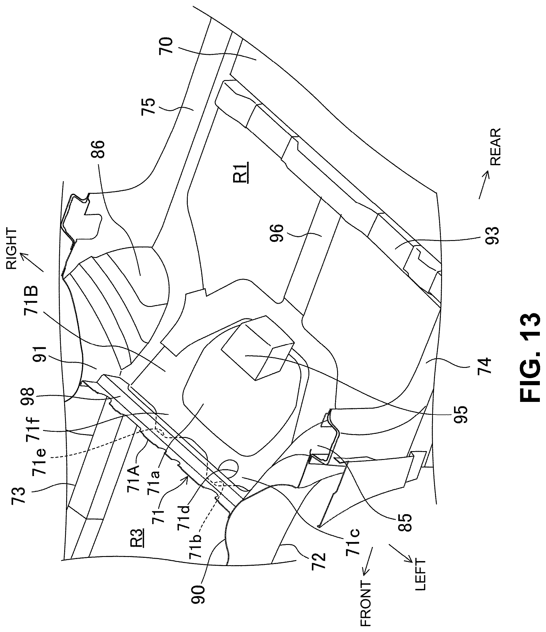 Patent US12312010 Figure 13 – Vehicle-body front structure