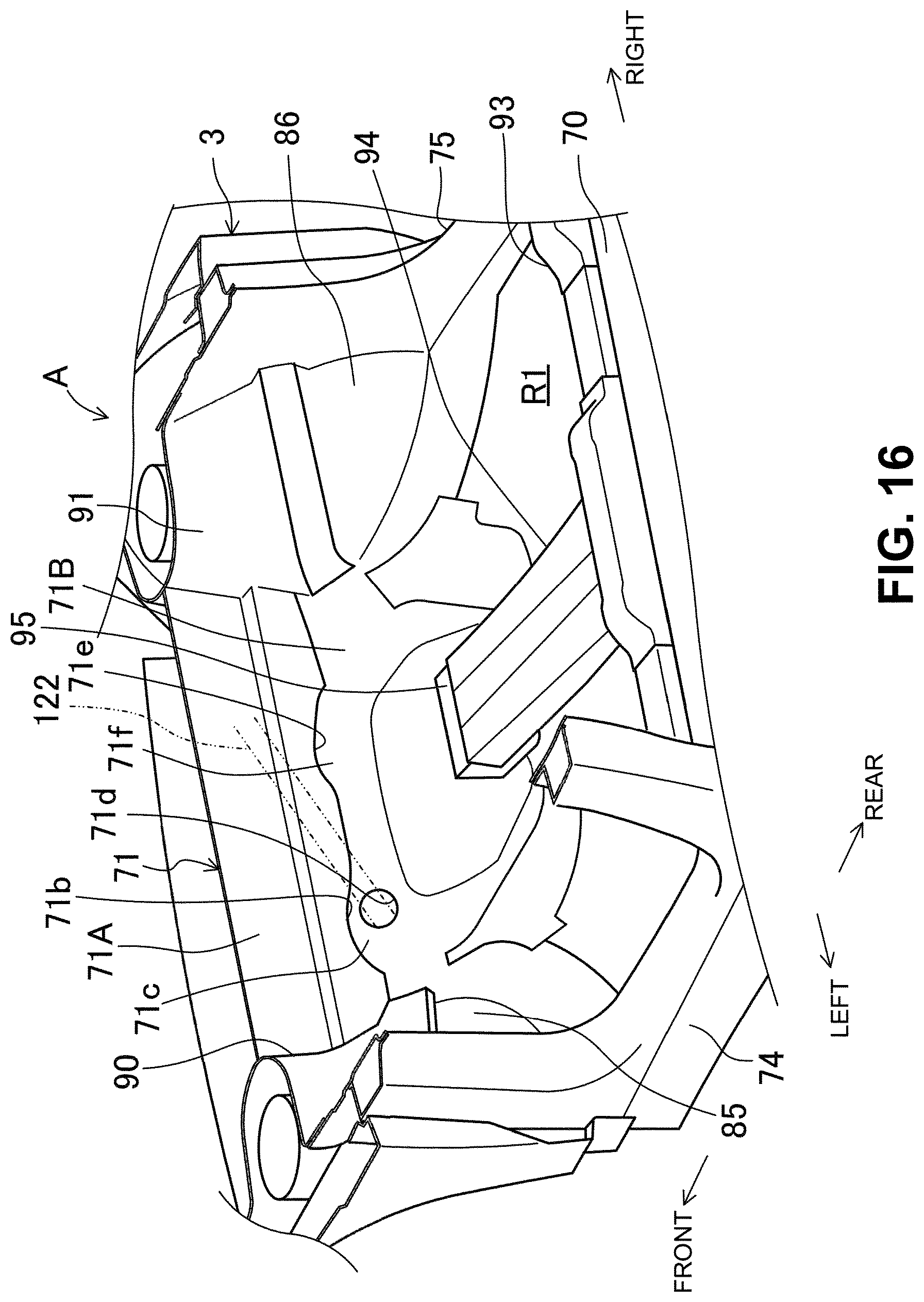 Patent US12312010 Figure 16 – Vehicle-body front structure
