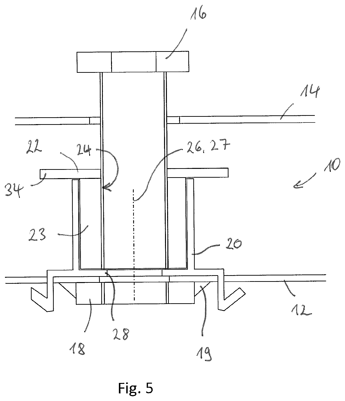 Patent US12312013 Figure 5 – Device for compensating for tolerances