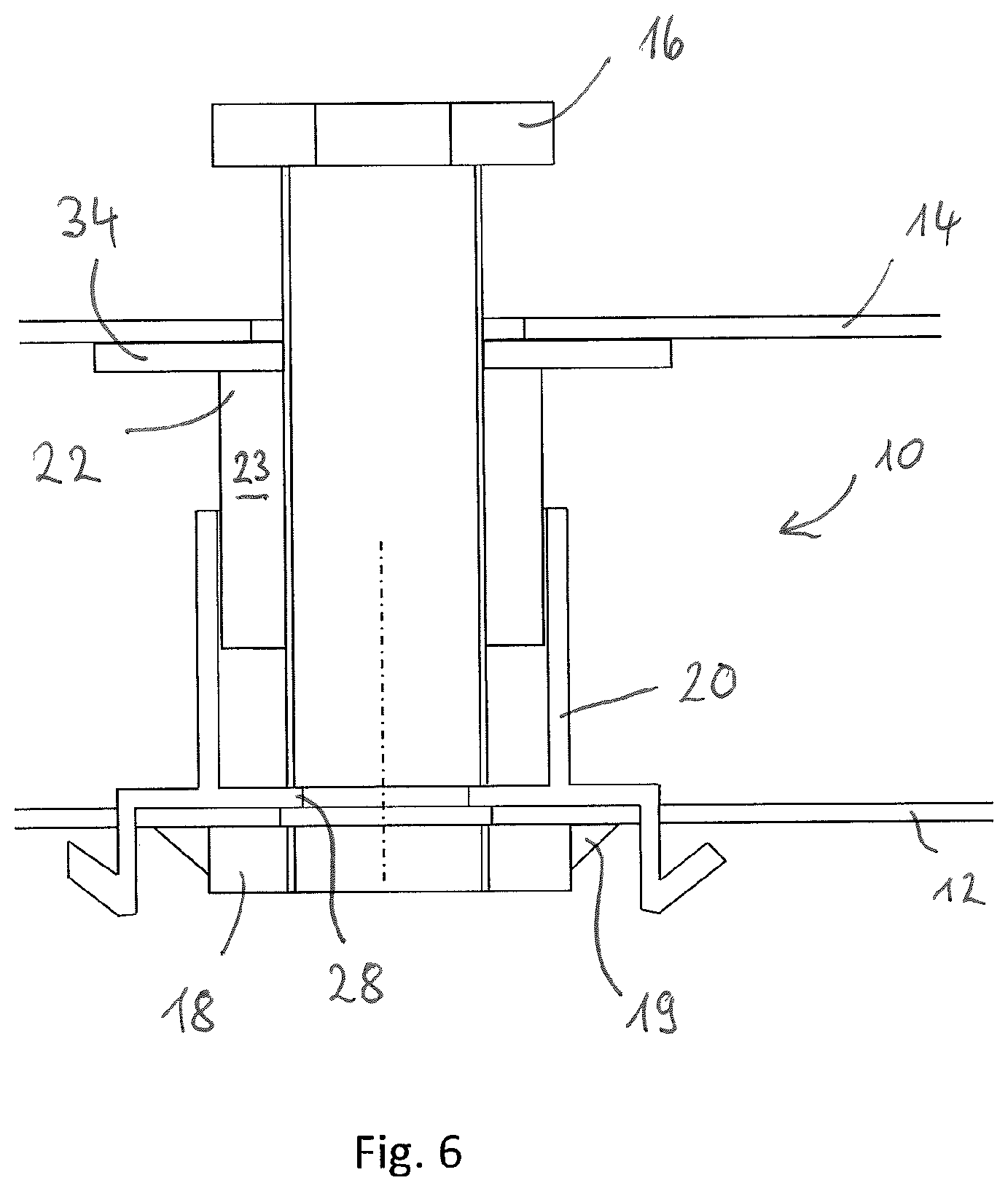 Patent US12312013 Figure 6 – Device for compensating for tolerances
