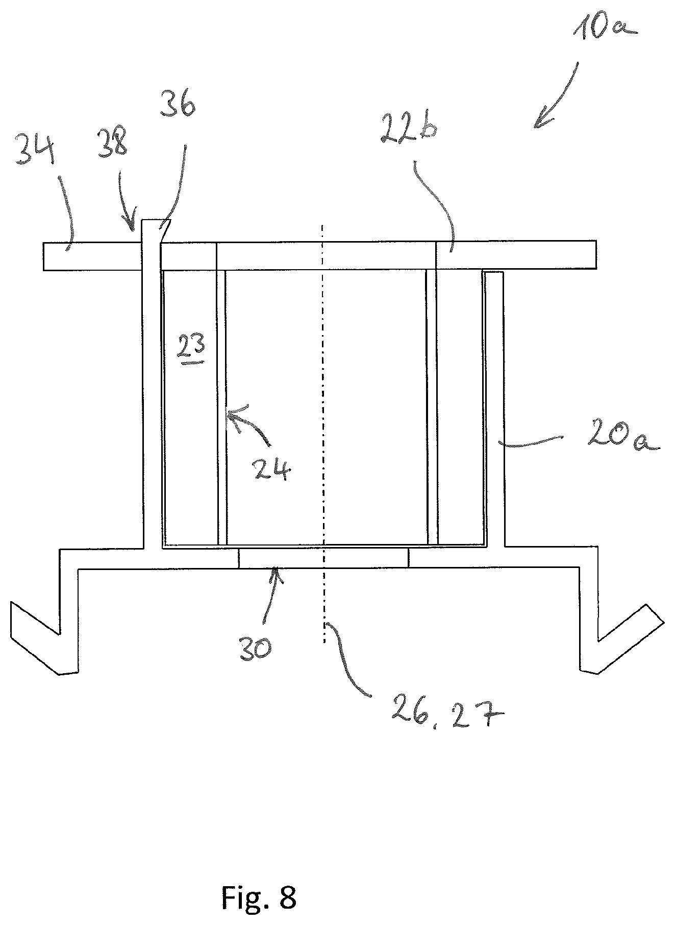 Patent US12312013 Figure 8 – Device for compensating for tolerances