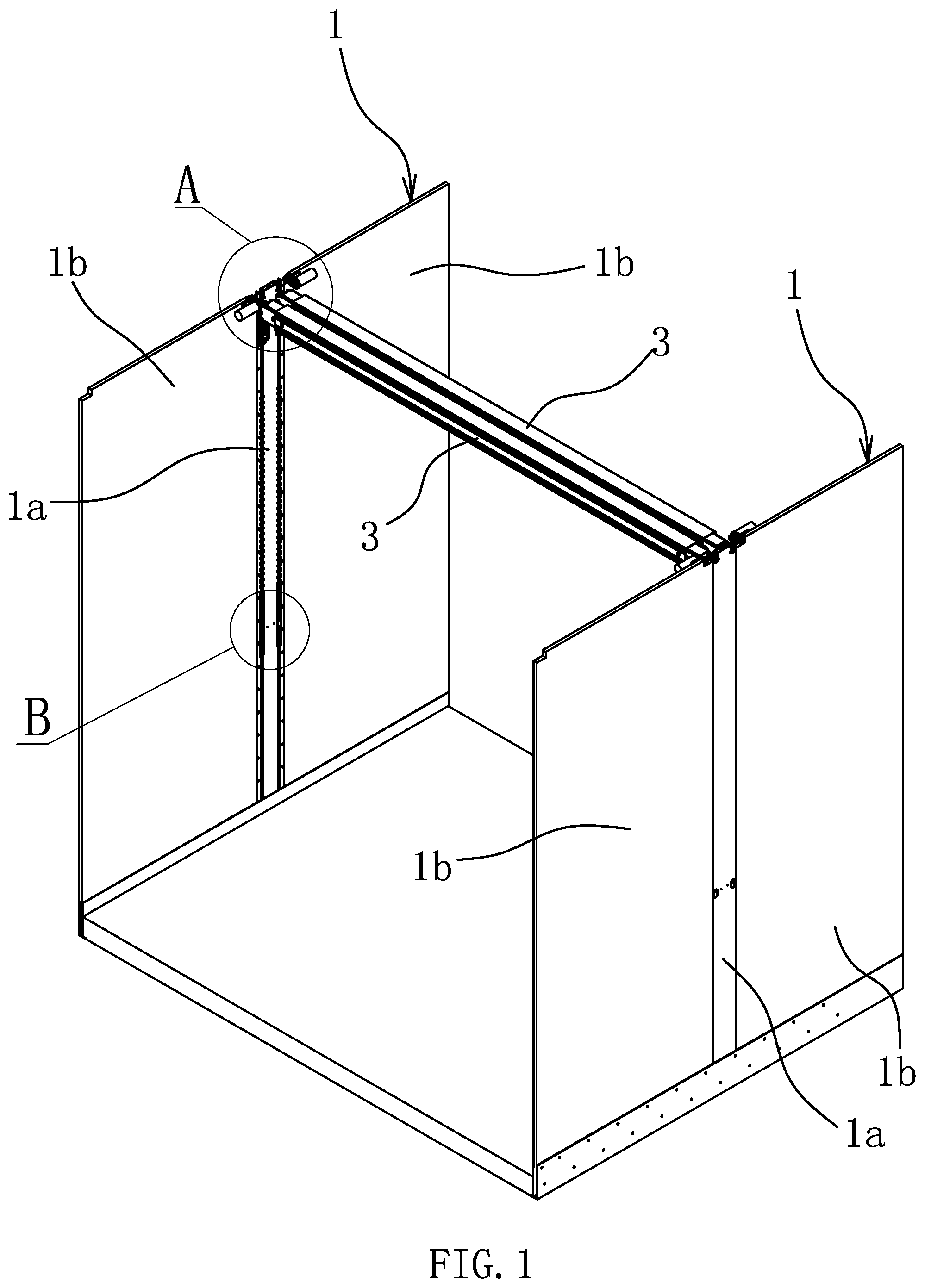 Patent US12312017 Figure 1 – Tiering device for a freight compartment