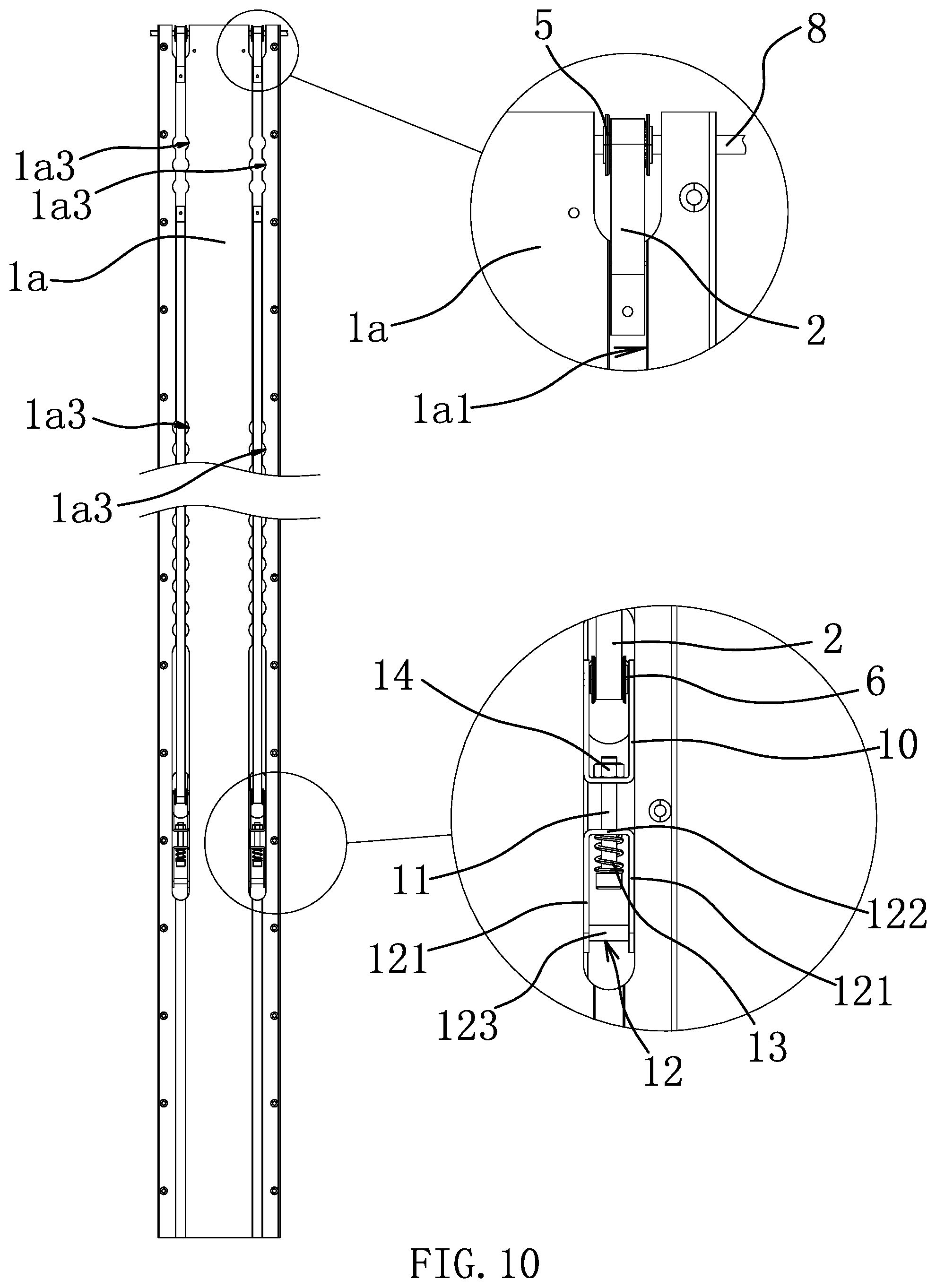 Patent US12312017 Figure 10 – Tiering device for a freight compartment