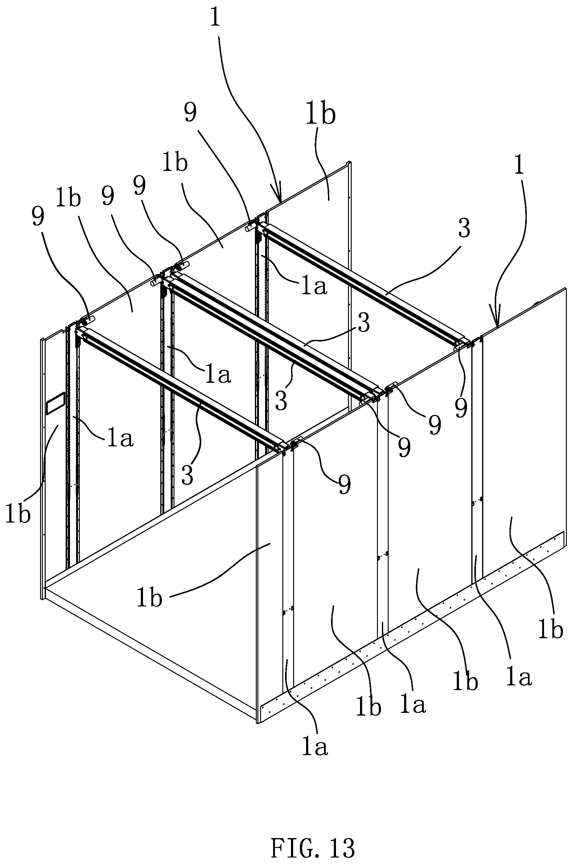 Patent US12312017 Figure 13 – Tiering device for a freight compartment