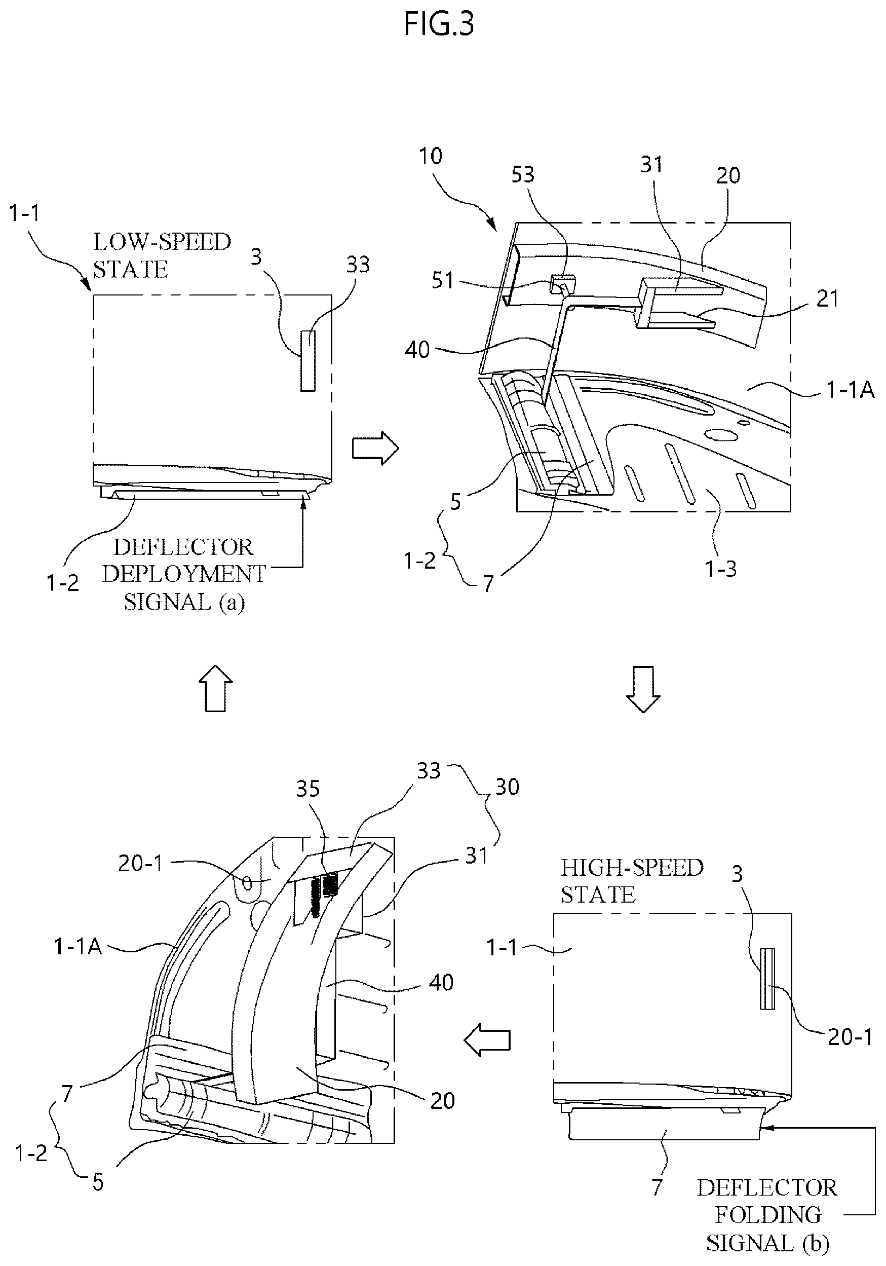 Patent US12312020 Figure 3 – Active hidden air curtain and vehicle having the same