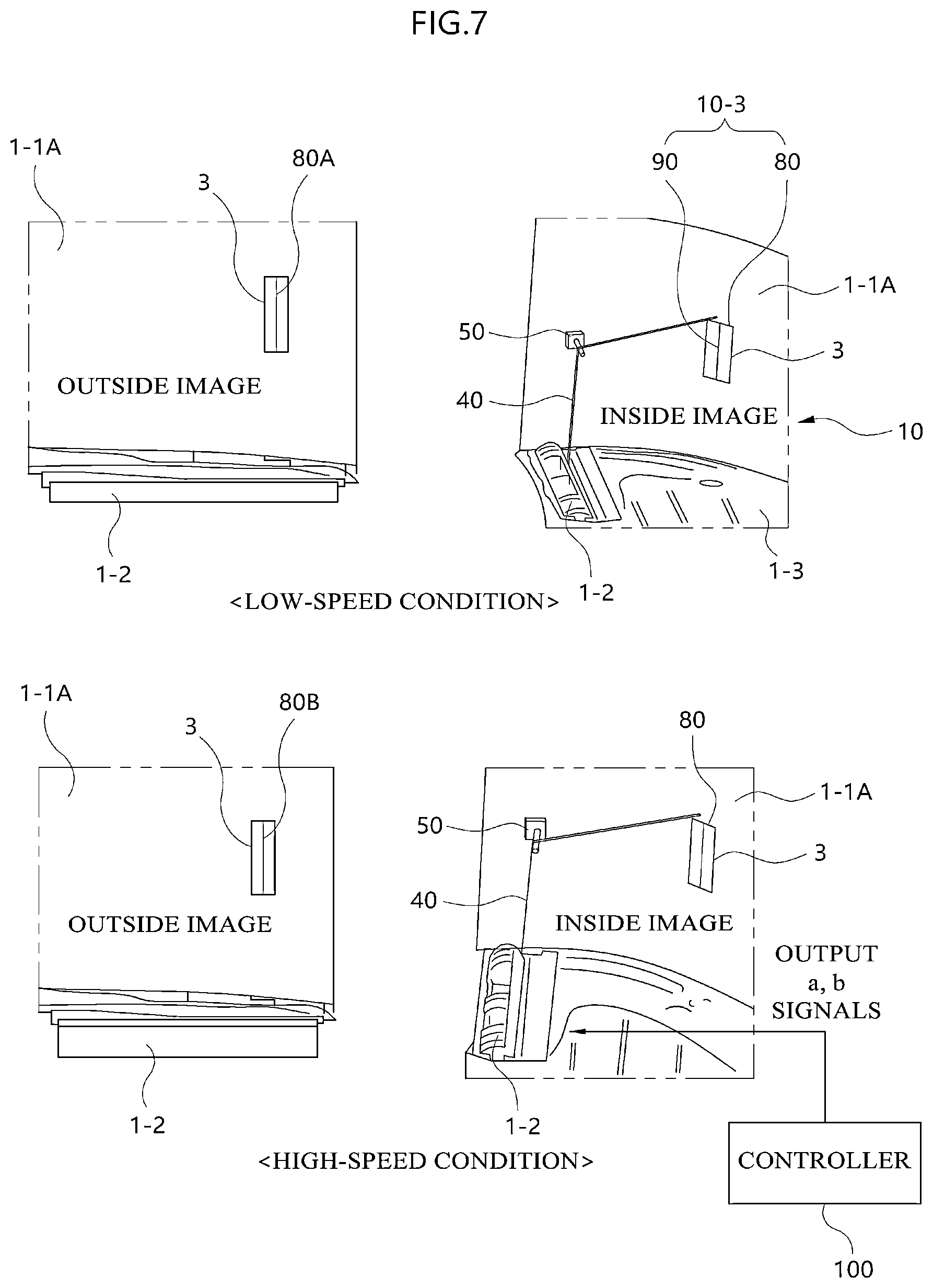 Patent US12312020 Figure 7 – Active hidden air curtain and vehicle having the same