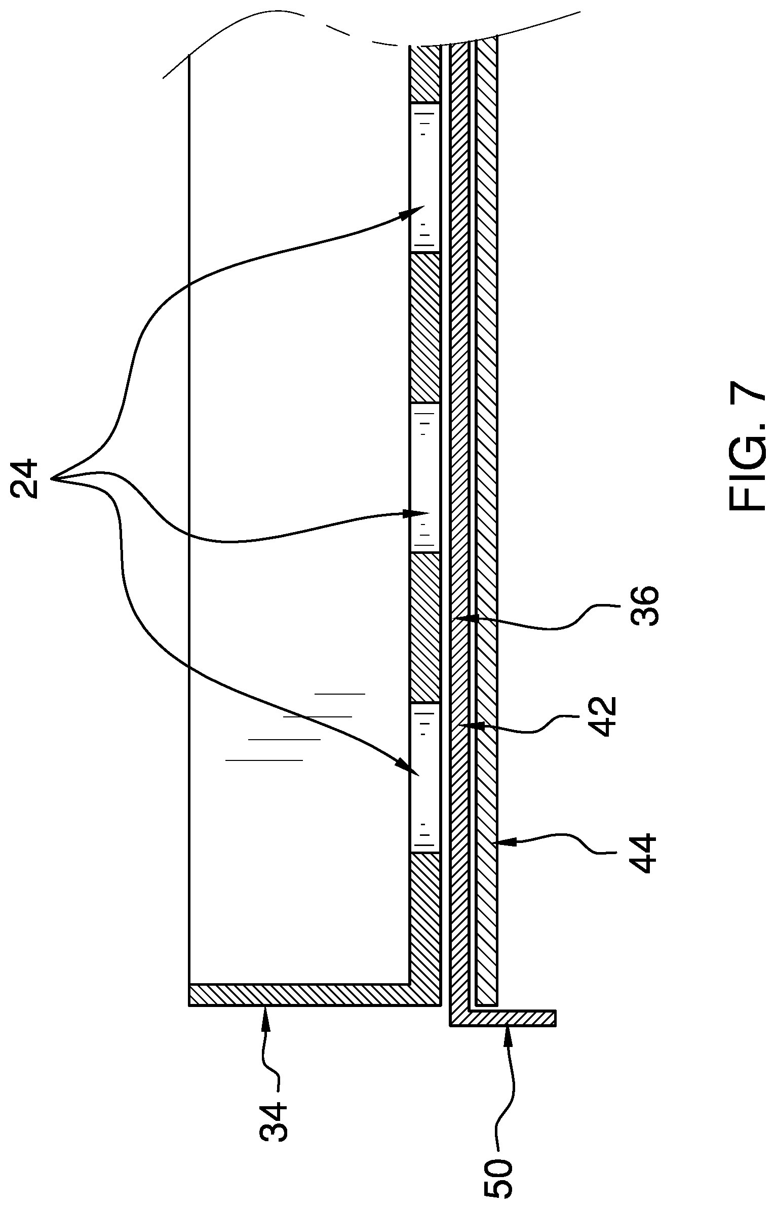 Patent US12312030 Figure 7 – Hauling and spreading trailer assembly