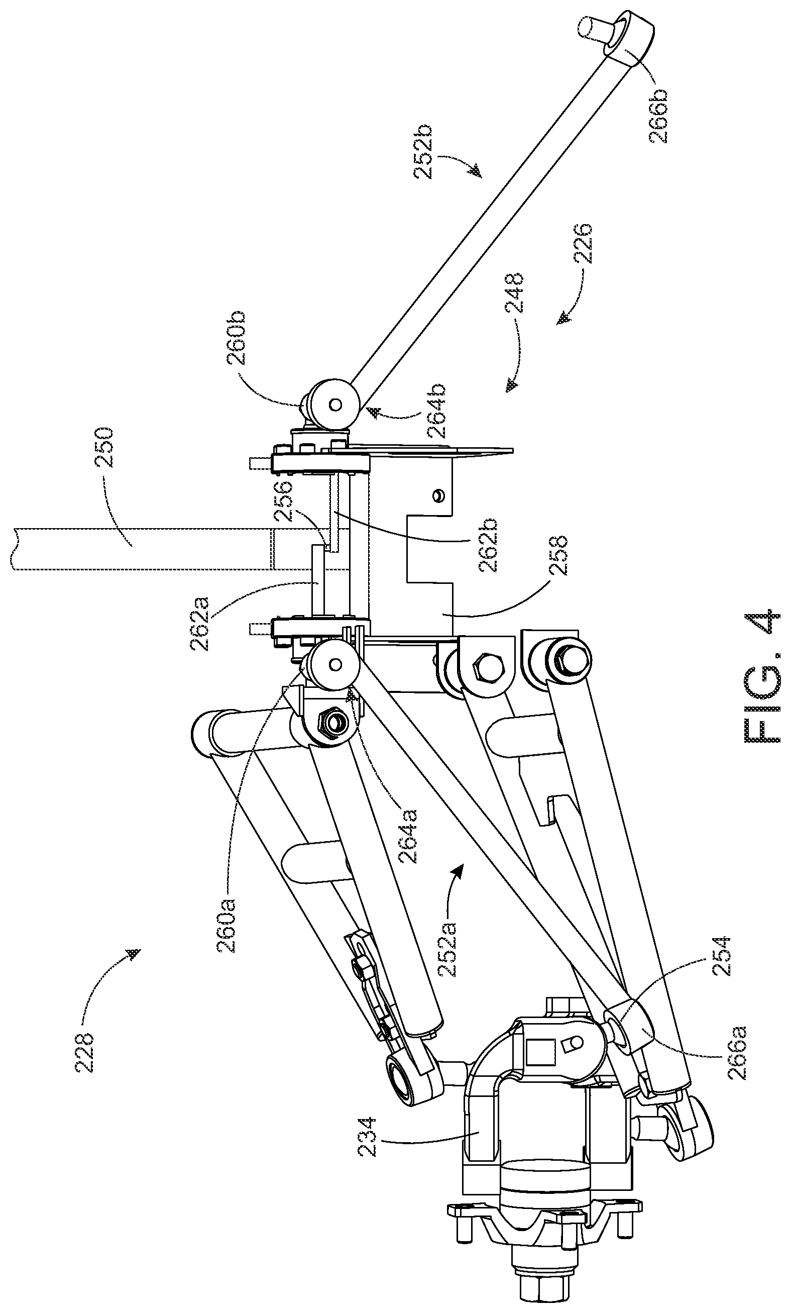 Patent US12312031 Figure 4 – Adjustable height pin for a tie rod