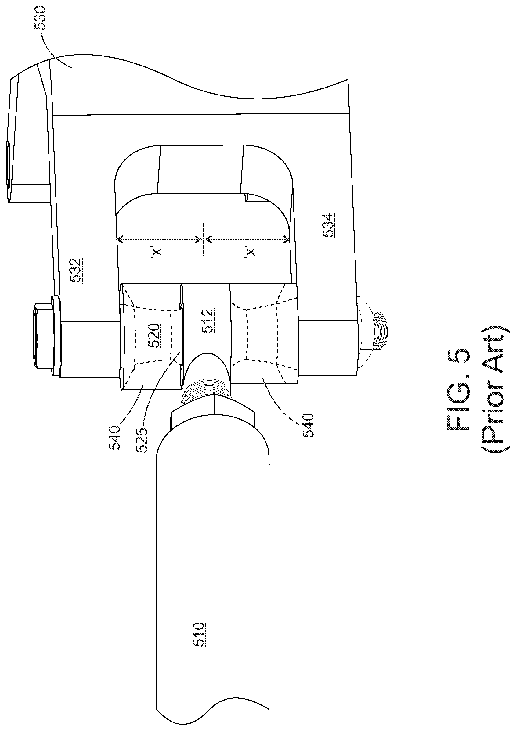 Patent US12312031 Figure 5 – Adjustable height pin for a tie rod
