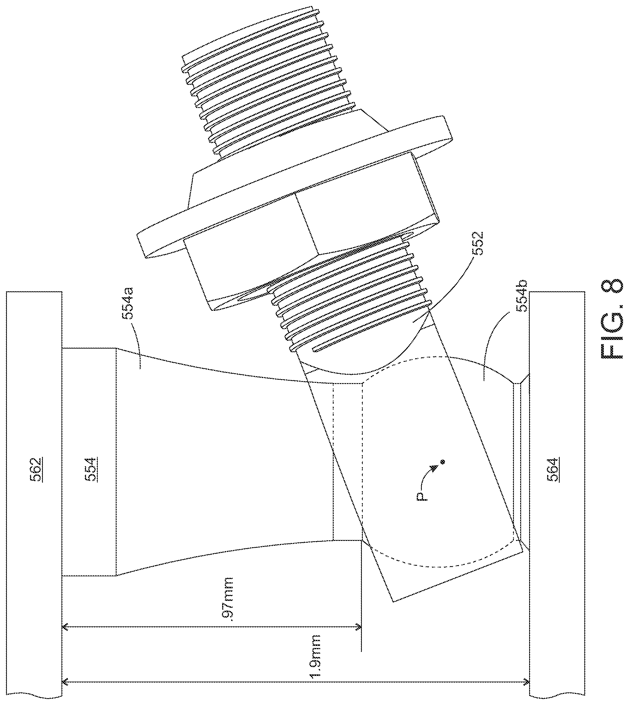 Patent US12312031 Figure 8 – Adjustable height pin for a tie rod