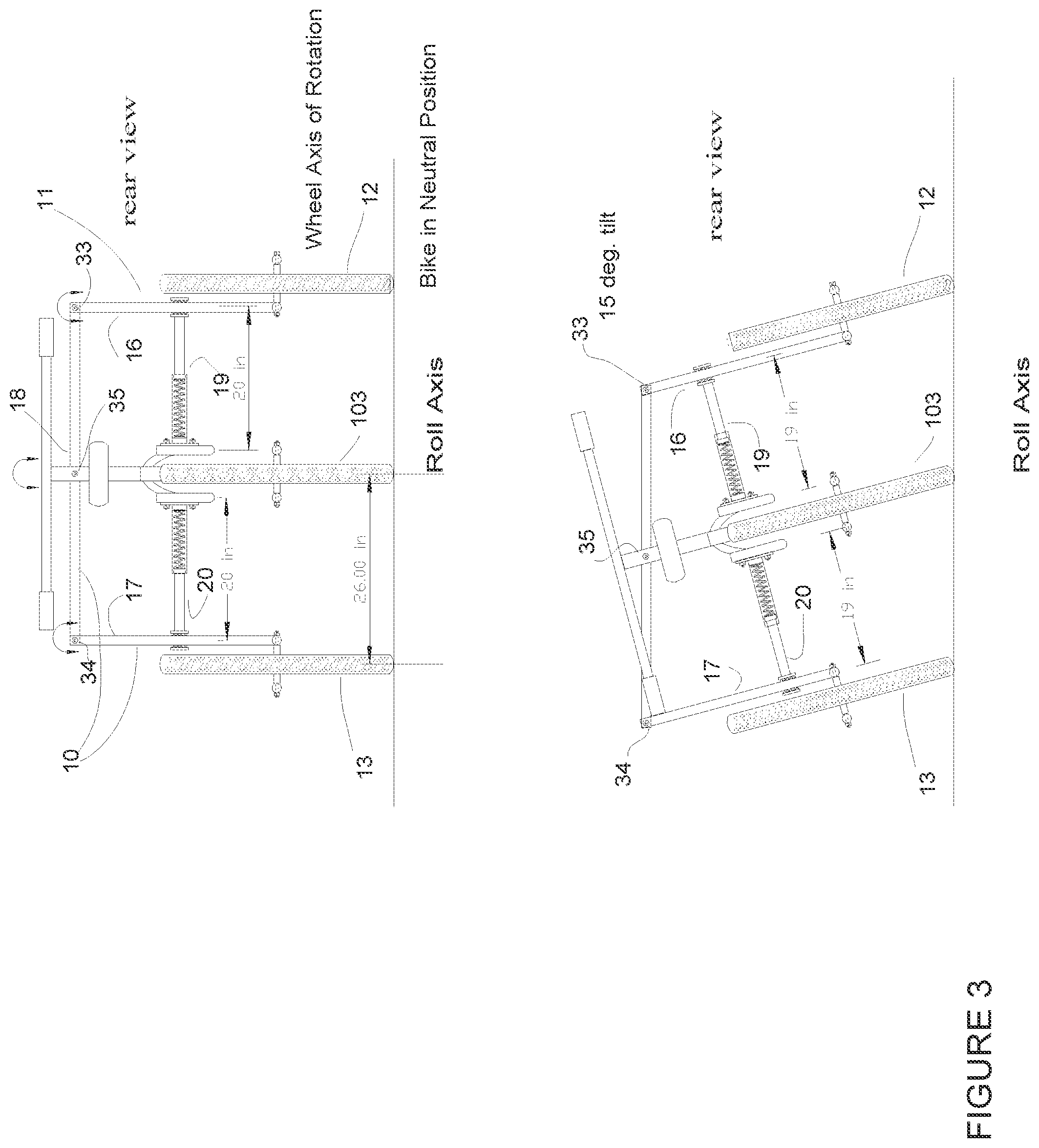 Patent US12312033 Figure 3 – Bicycle stabilization system