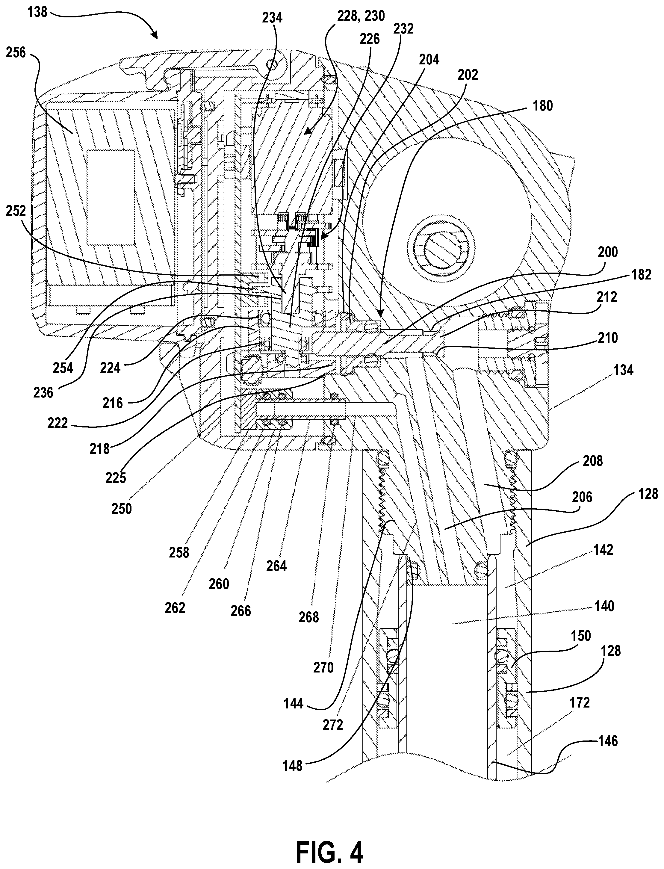 Patent US12312034 Figure 4 – Seat post control system