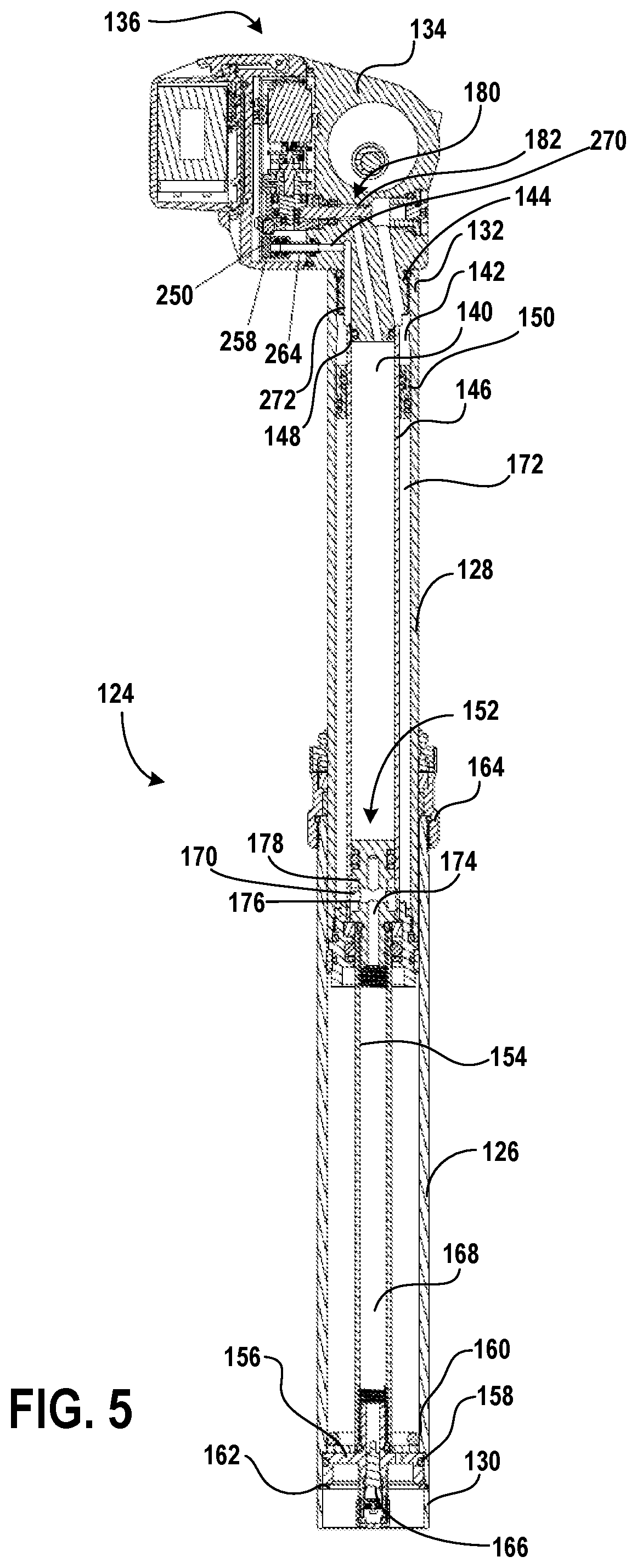 Patent US12312034 Figure 5 – Seat post control system