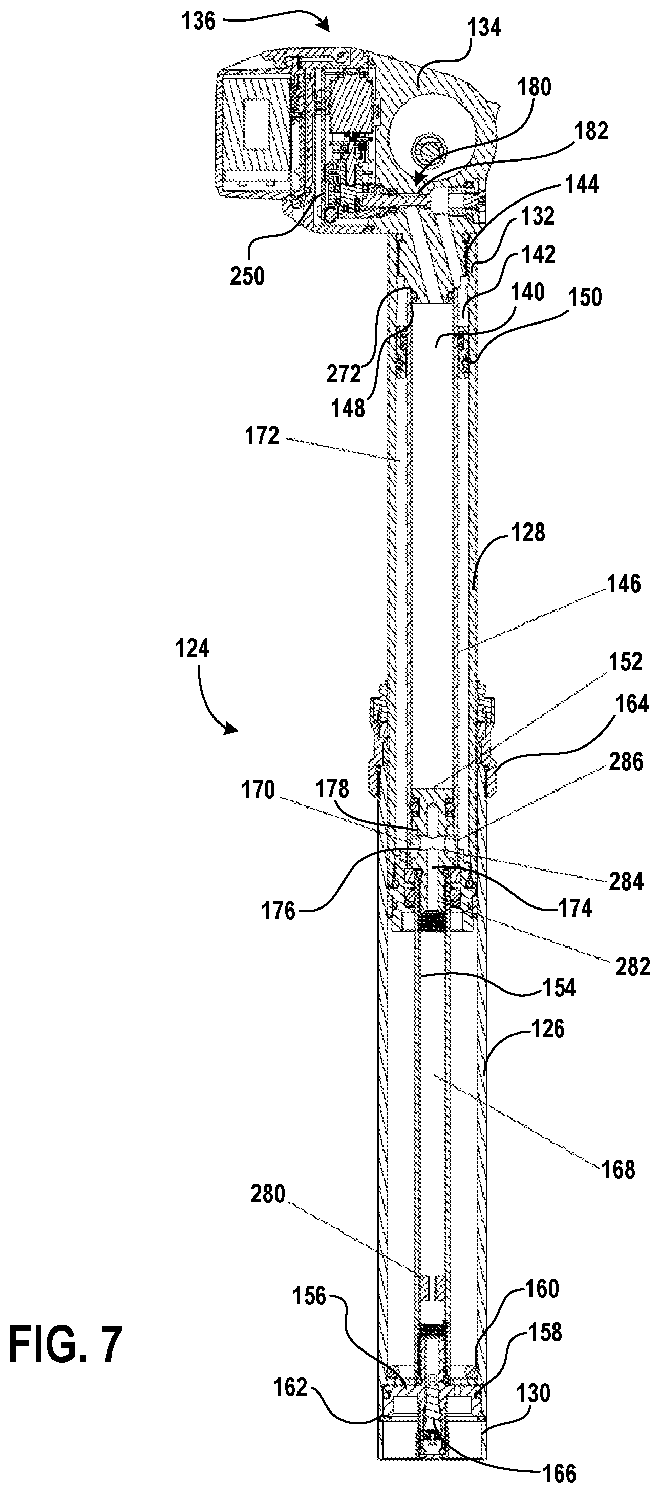 Patent US12312034 Figure 7 – Seat post control system