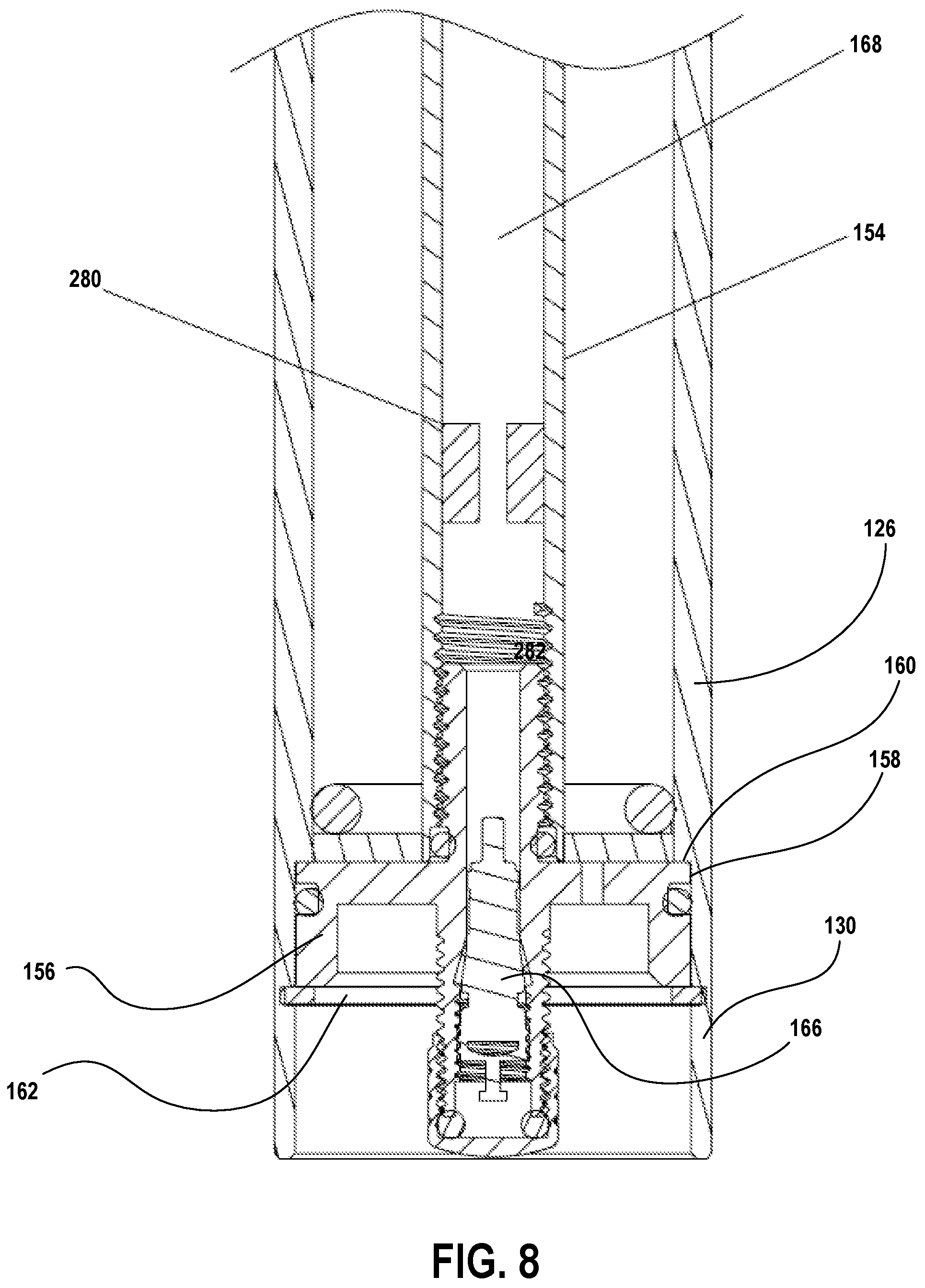 Patent US12312034 Figure 8 – Seat post control system
