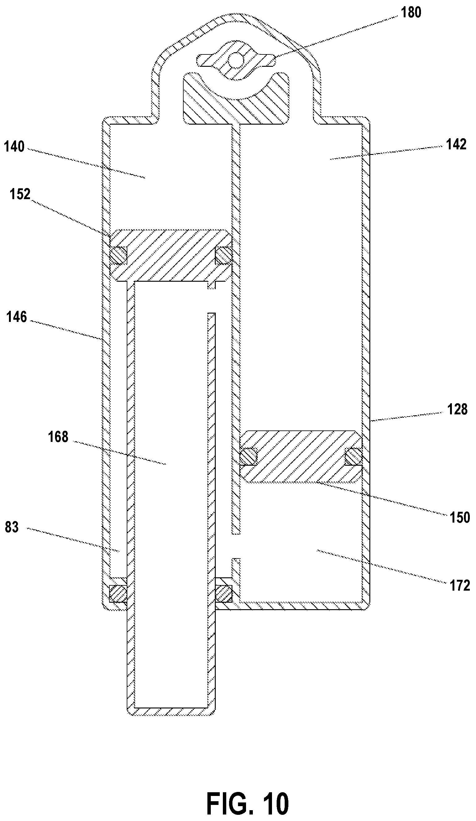 Patent US12312034 Figure 10 – Seat post control system
