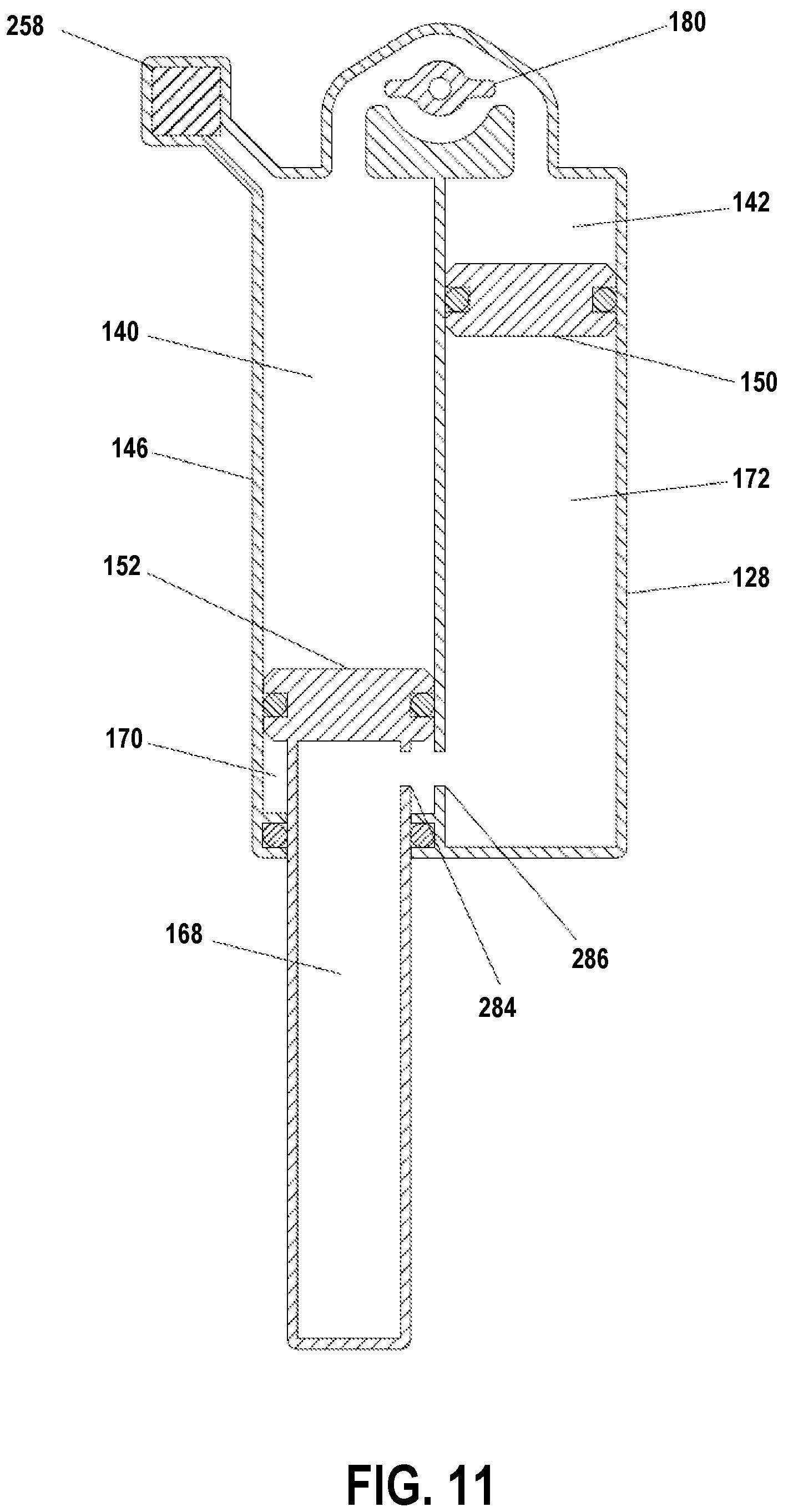 Patent US12312034 Figure 11 – Seat post control system