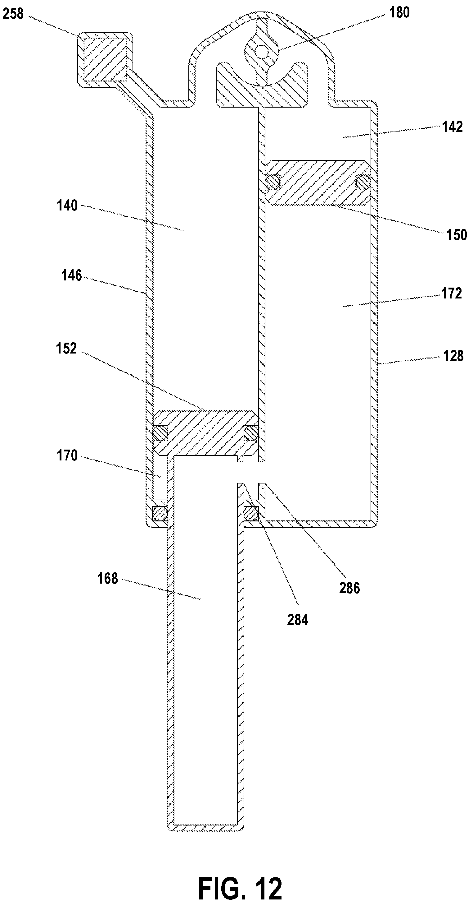 Patent US12312034 Figure 12 – Seat post control system