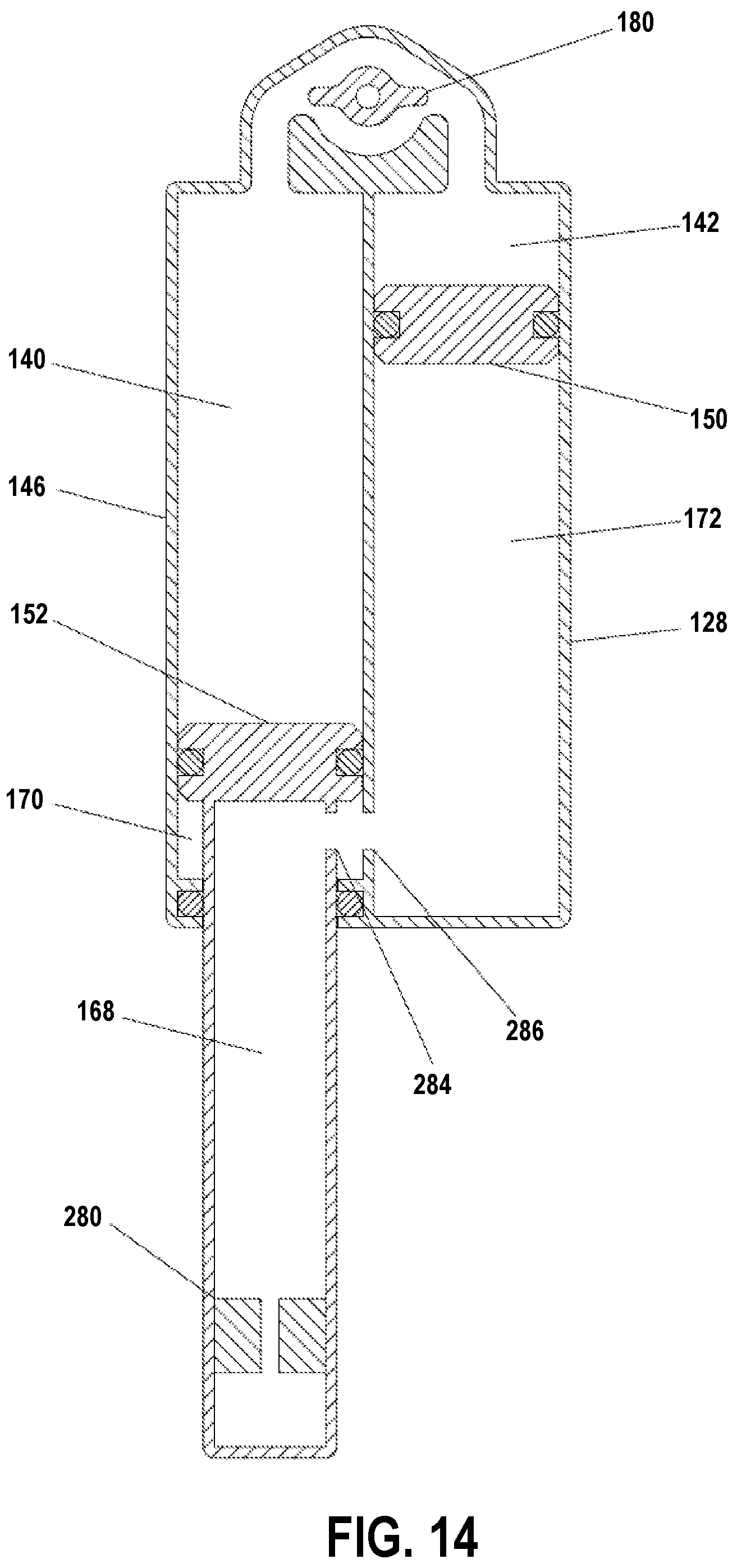 Patent US12312034 Figure 14 – Seat post control system