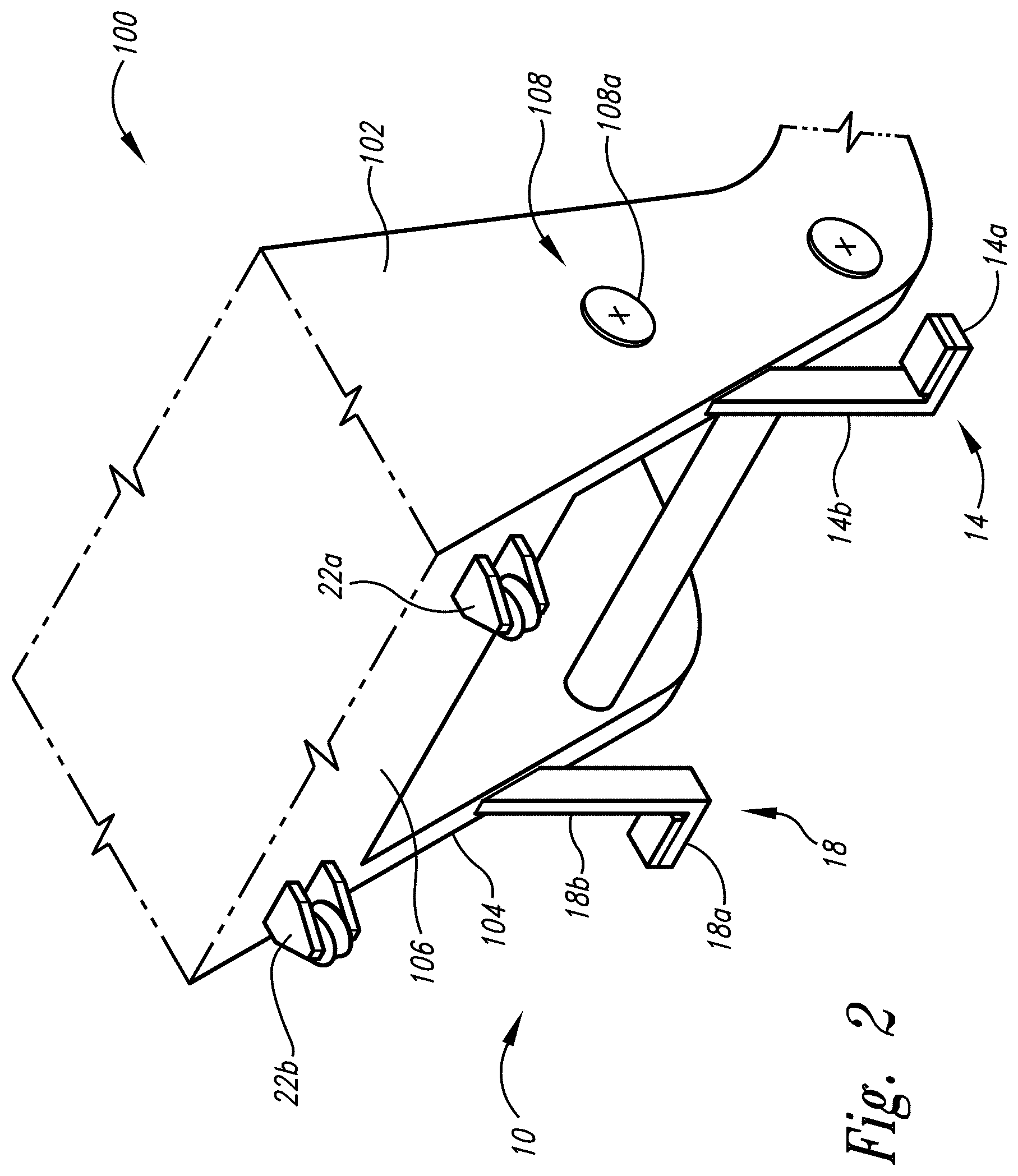 Patent US12312035 Figure 2 – Foot peg elevational system for self-propelled two-wheeled vehicles