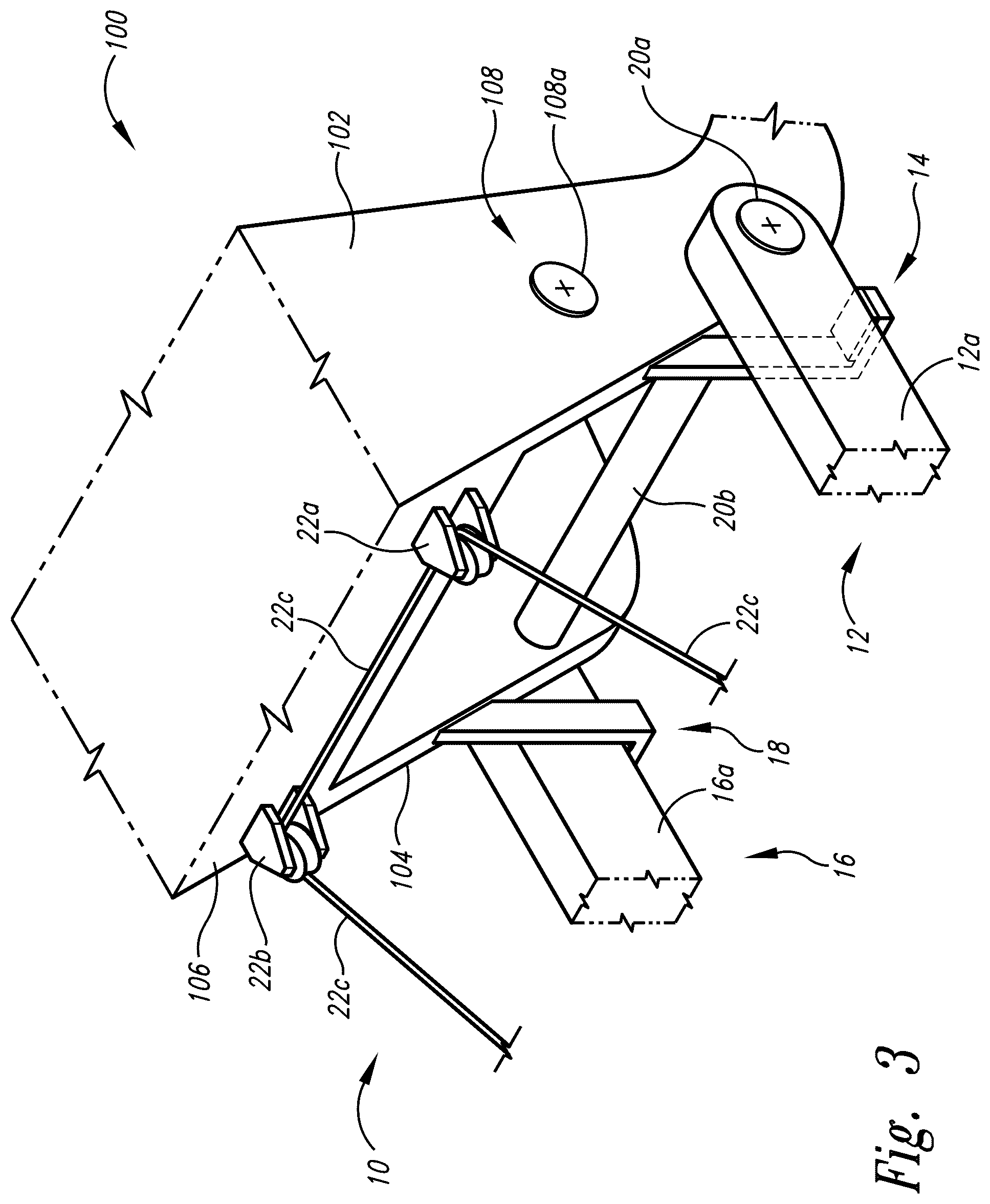 Patent US12312035 Figure 3 – Foot peg elevational system for self-propelled two-wheeled vehicles