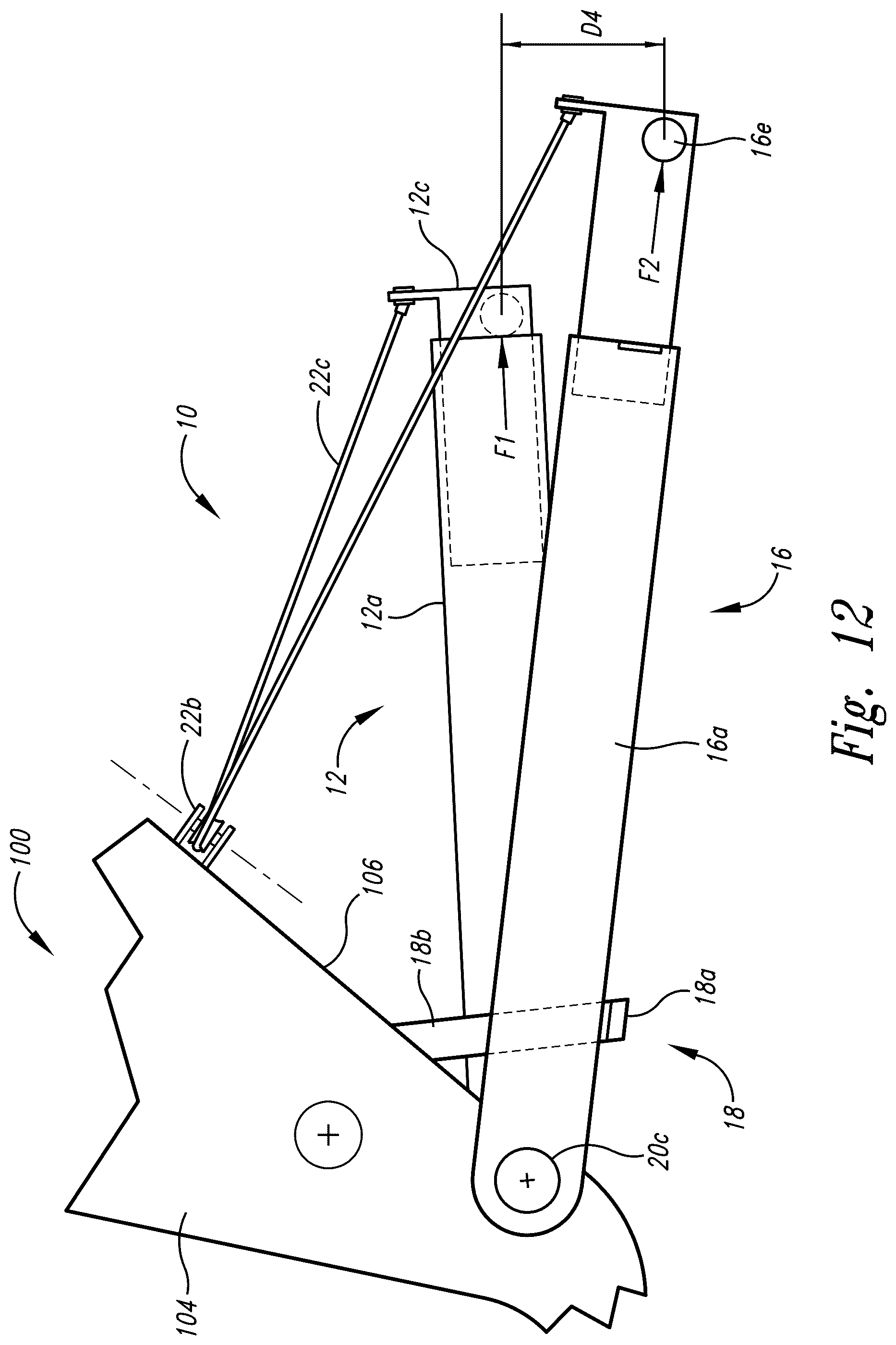 Patent US12312035 Figure 12 – Foot peg elevational system for self-propelled two-wheeled vehicles
