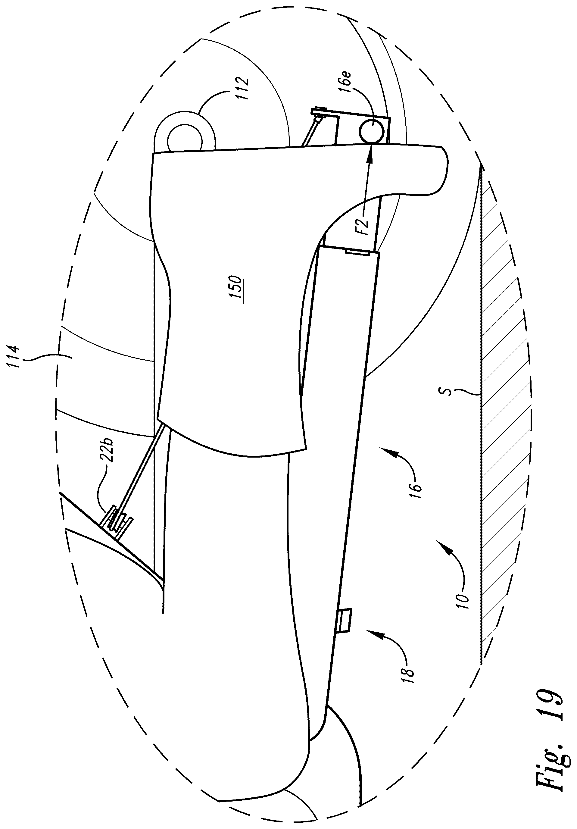 Patent US12312035 Figure 19 – Foot peg elevational system for self-propelled two-wheeled vehicles