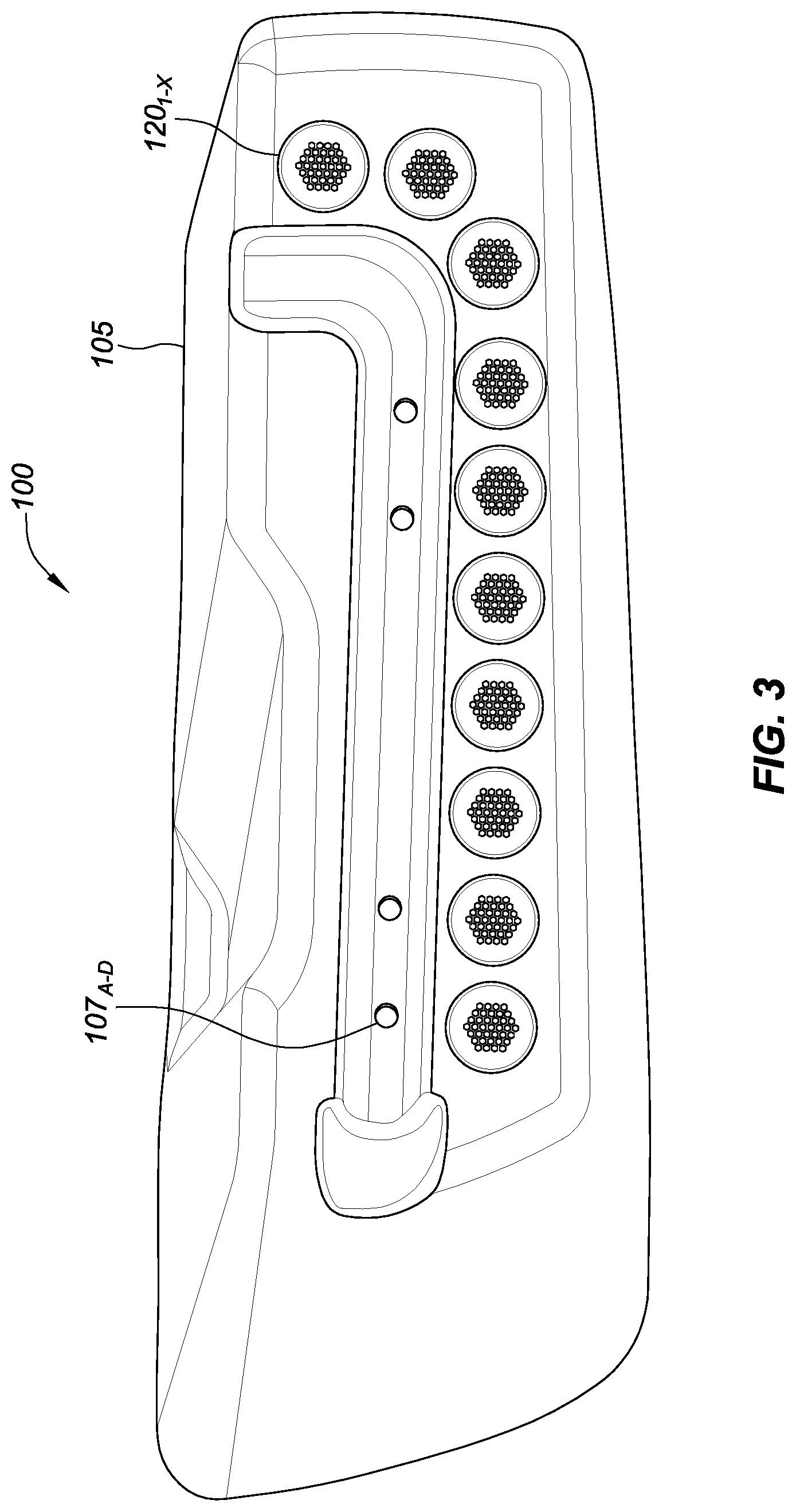Patent US12312038 Figure 3 – Motorcycle saddlebag subwoofer