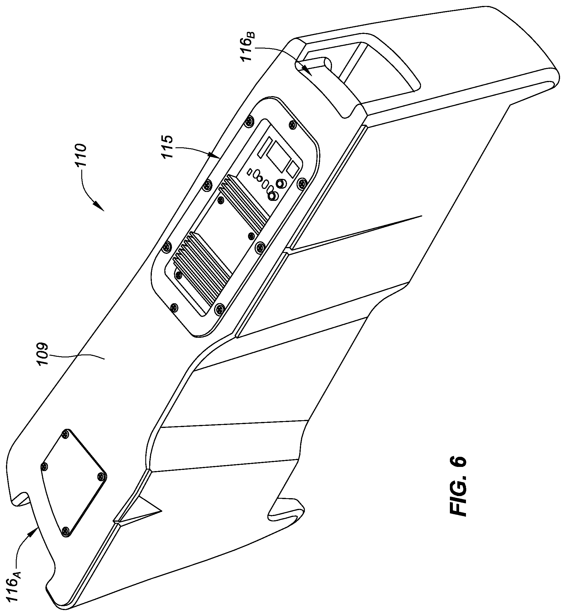 Patent US12312038 Figure 5 – Motorcycle saddlebag subwoofer