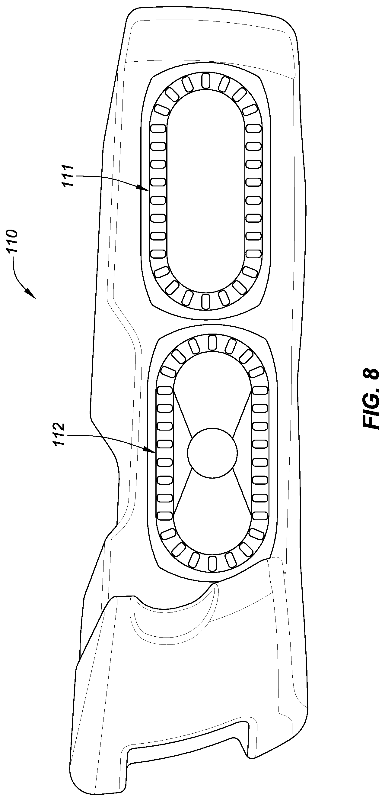Patent US12312038 Figure 7 – Motorcycle saddlebag subwoofer