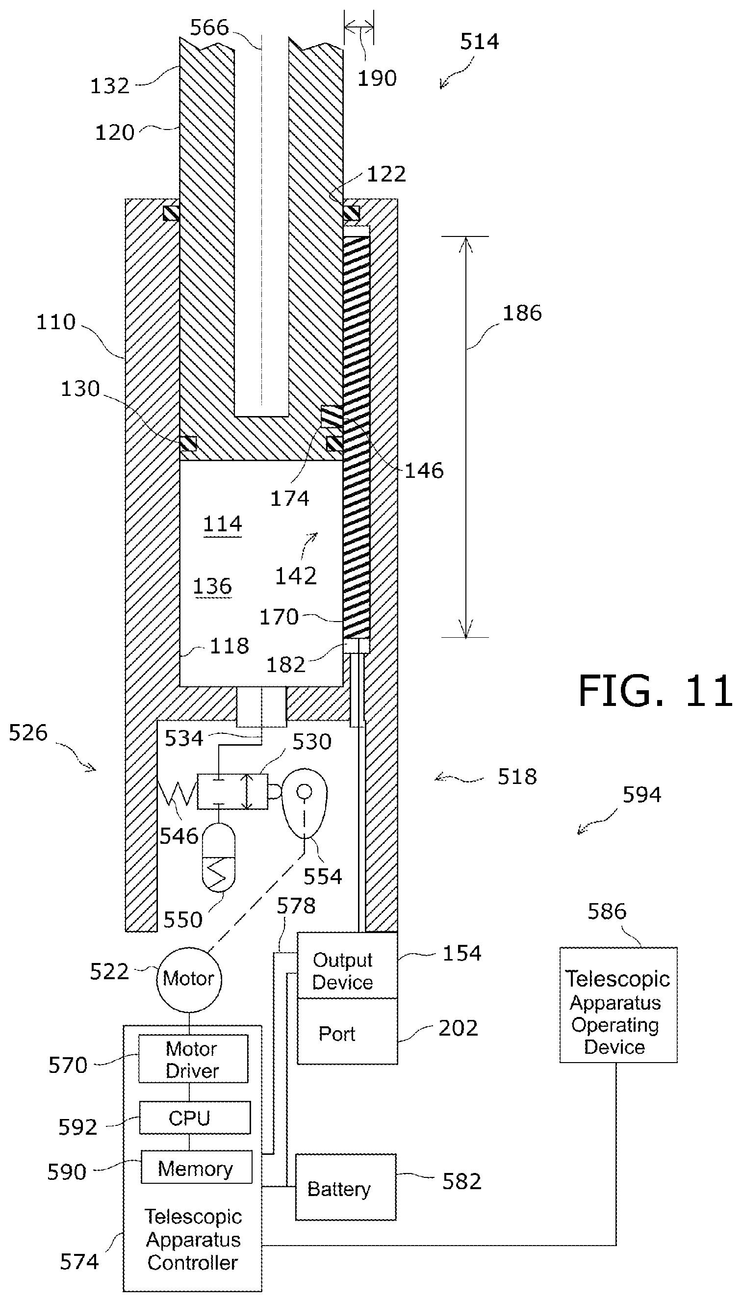 Patent US12312039 Figure 7 – Bicycle telescopic apparatus